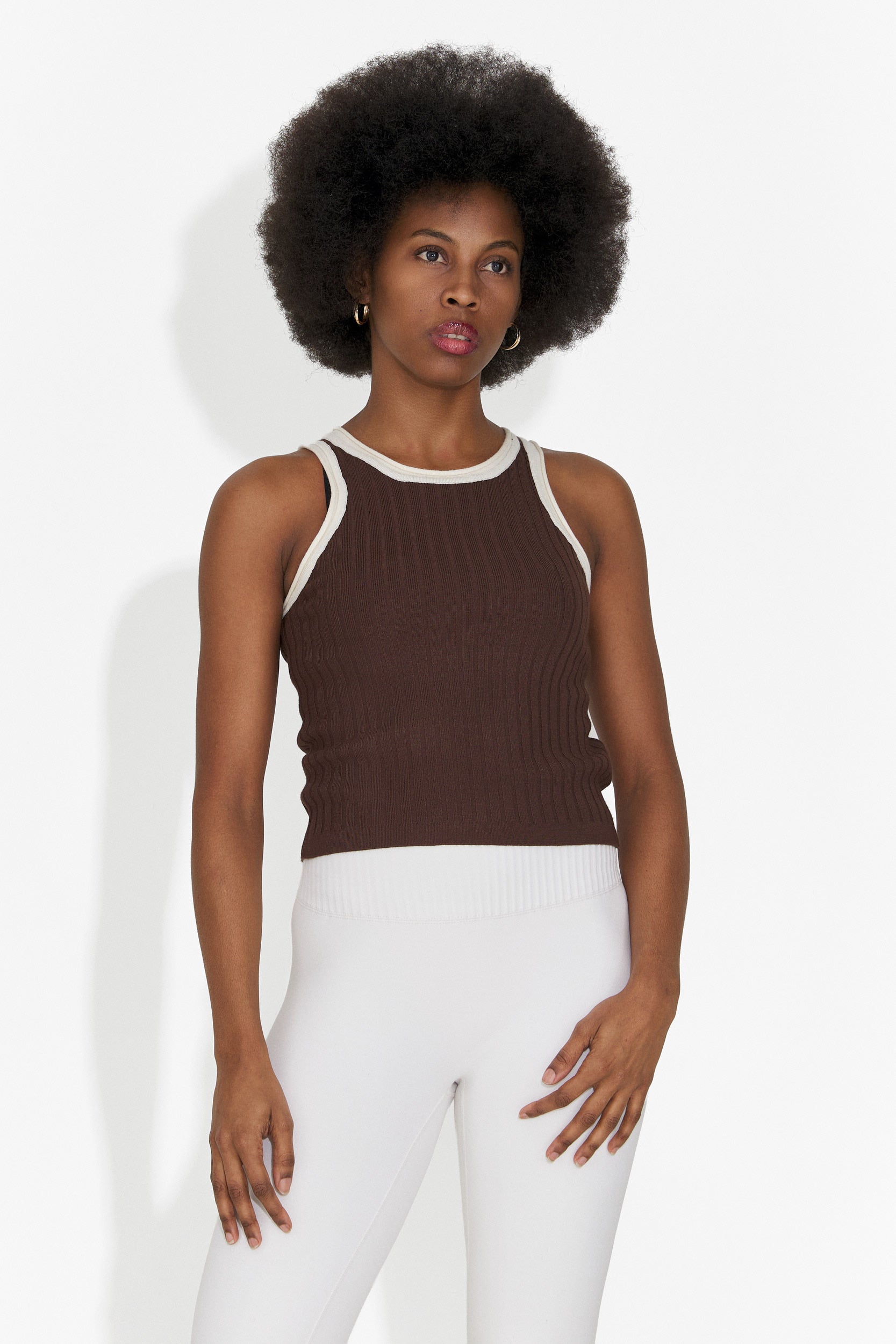 Casual canotta marrone da donna Catarina Bogas