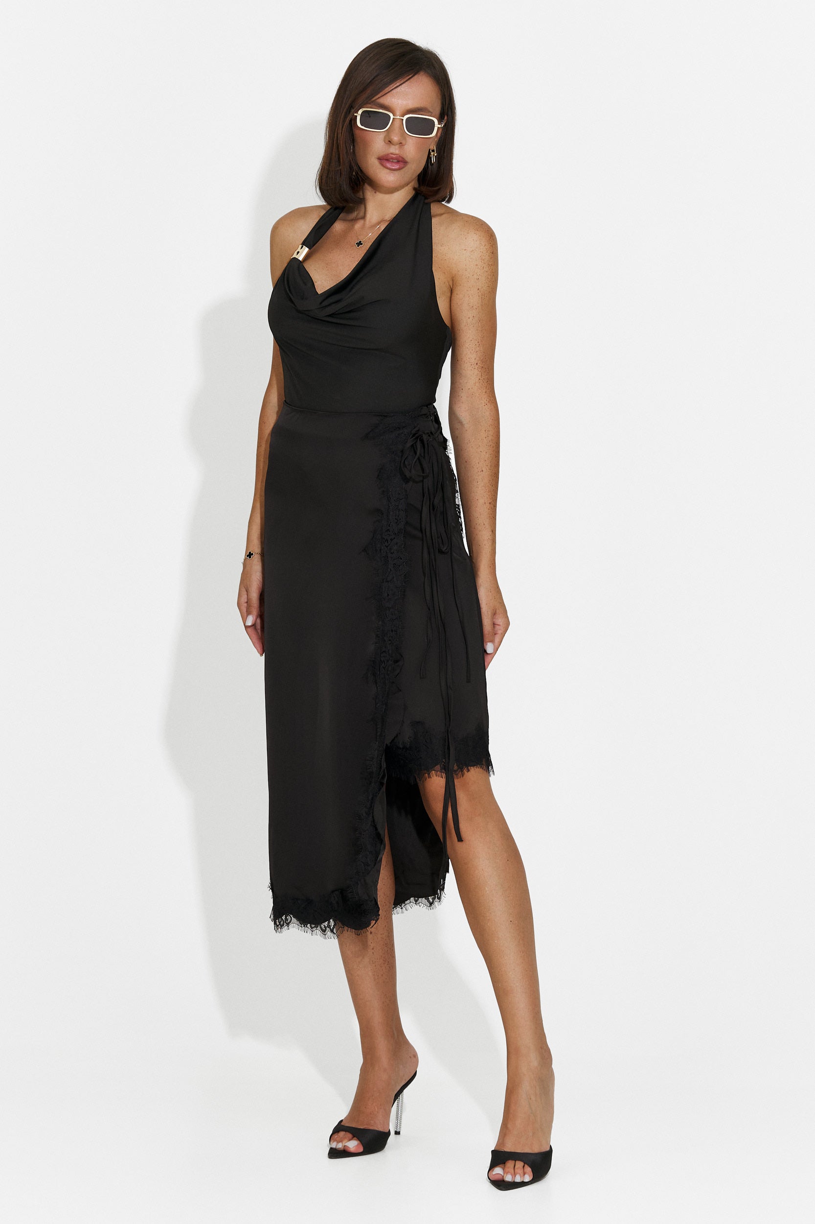 Canotta donna casual nera Miami Bogas