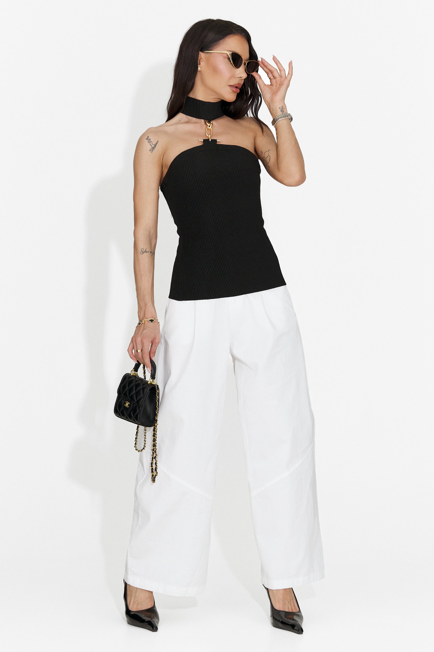 Casual canotta nera da donna Sneze Bogas