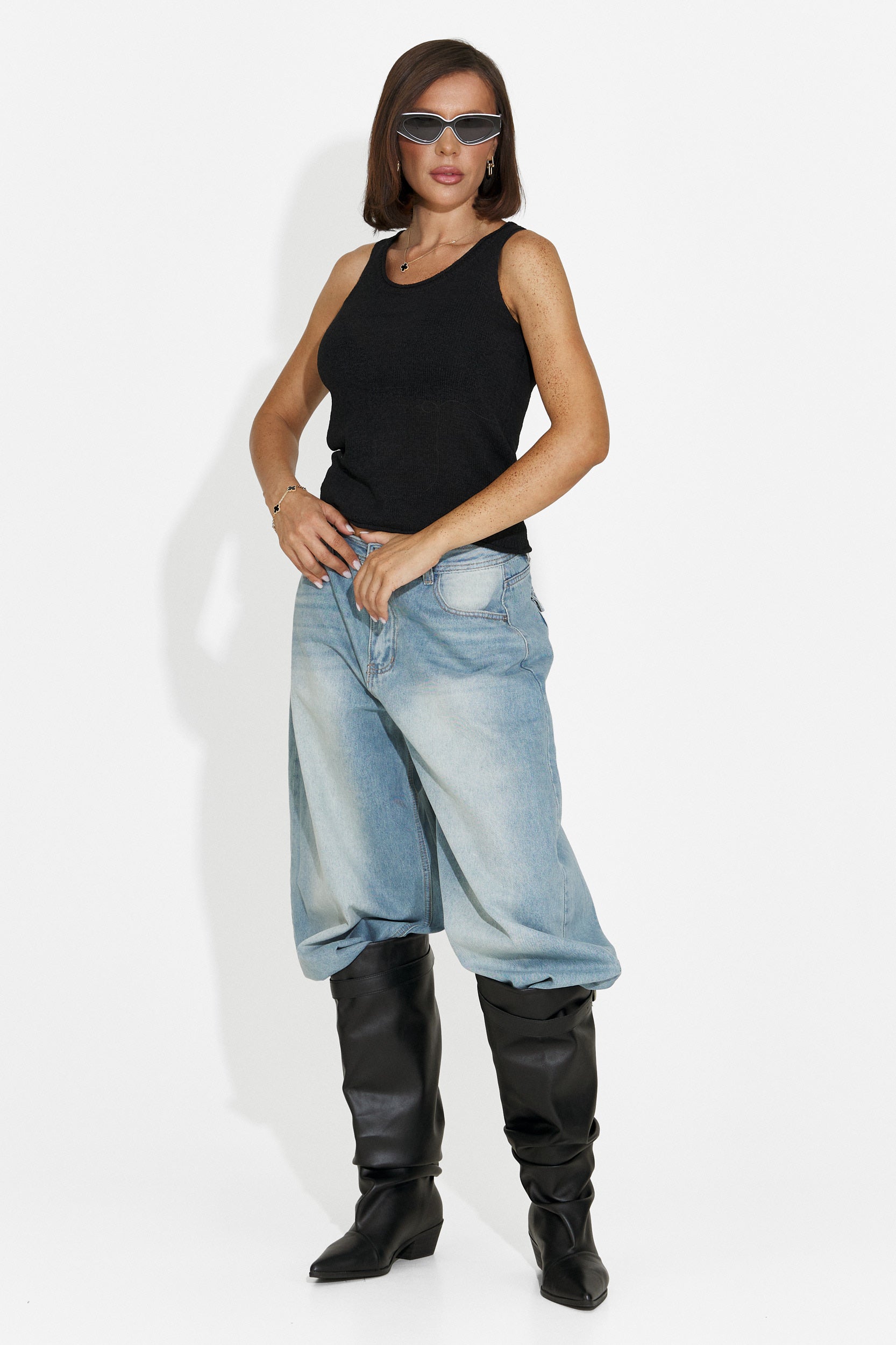Canotta donna casual nera Viris Bogas