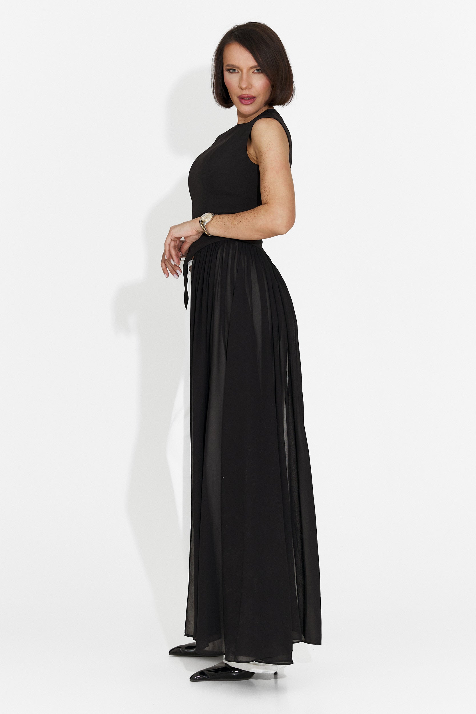 Elegante canotta nera da donna Nunez Bogas