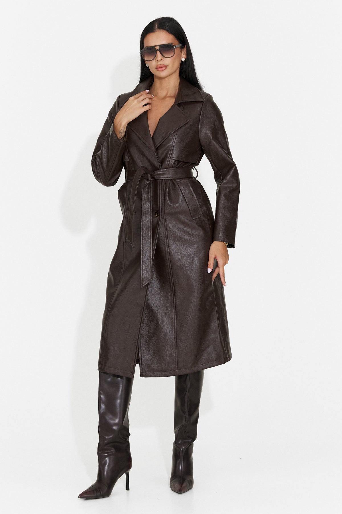 Cappotto elegante marrone Crinoviela Bogas, immagine 4 di 5