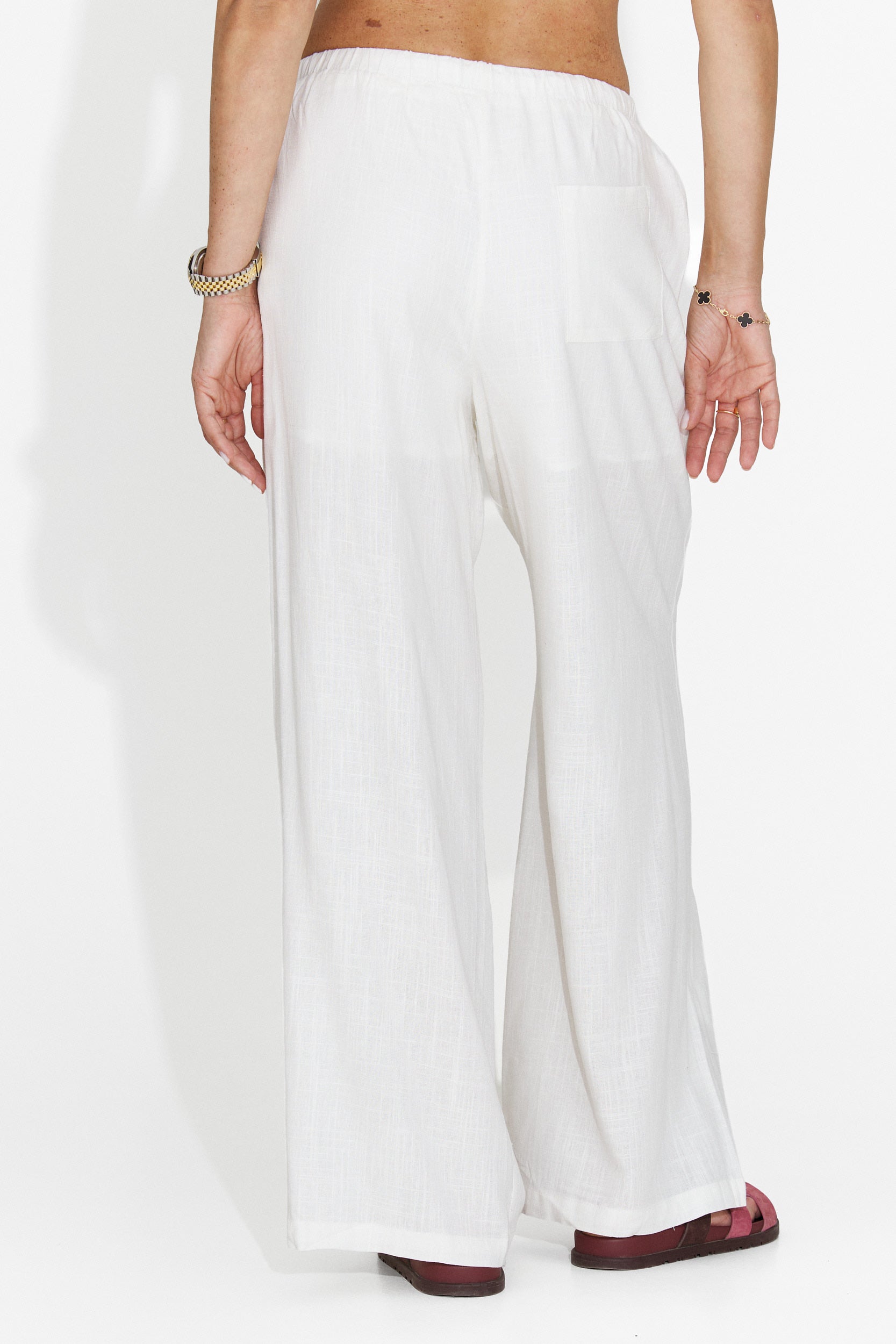 Pantaloni Casual Bianchi da Donna di Cornflower Bogas