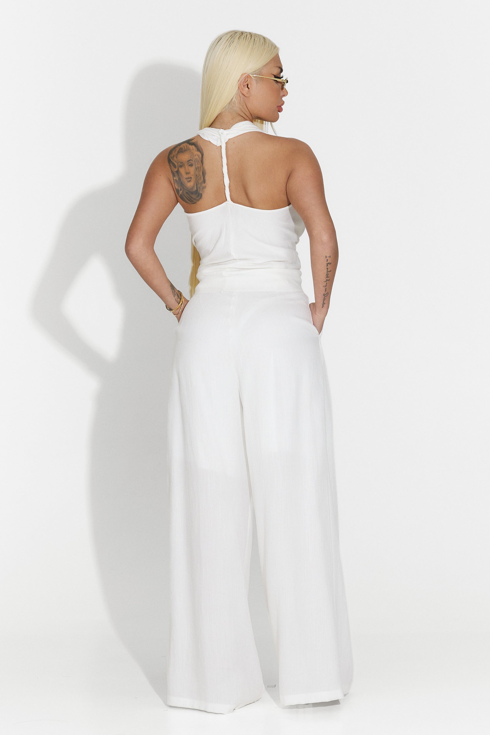 Pantaloni casual bianchi da donna Mason Bogas