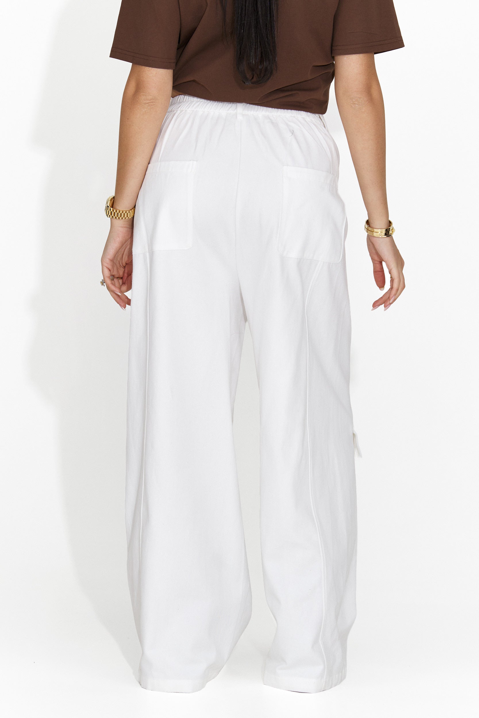 Pantaloni casual bianchi da donna Nederia Bogas