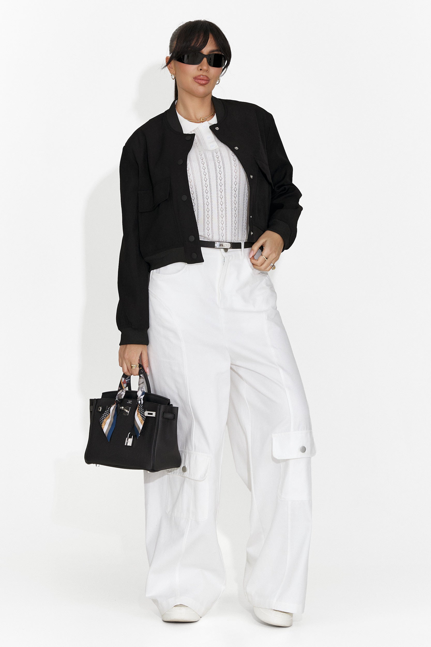 Pantaloni casual bianchi da donna Nederia Bogas