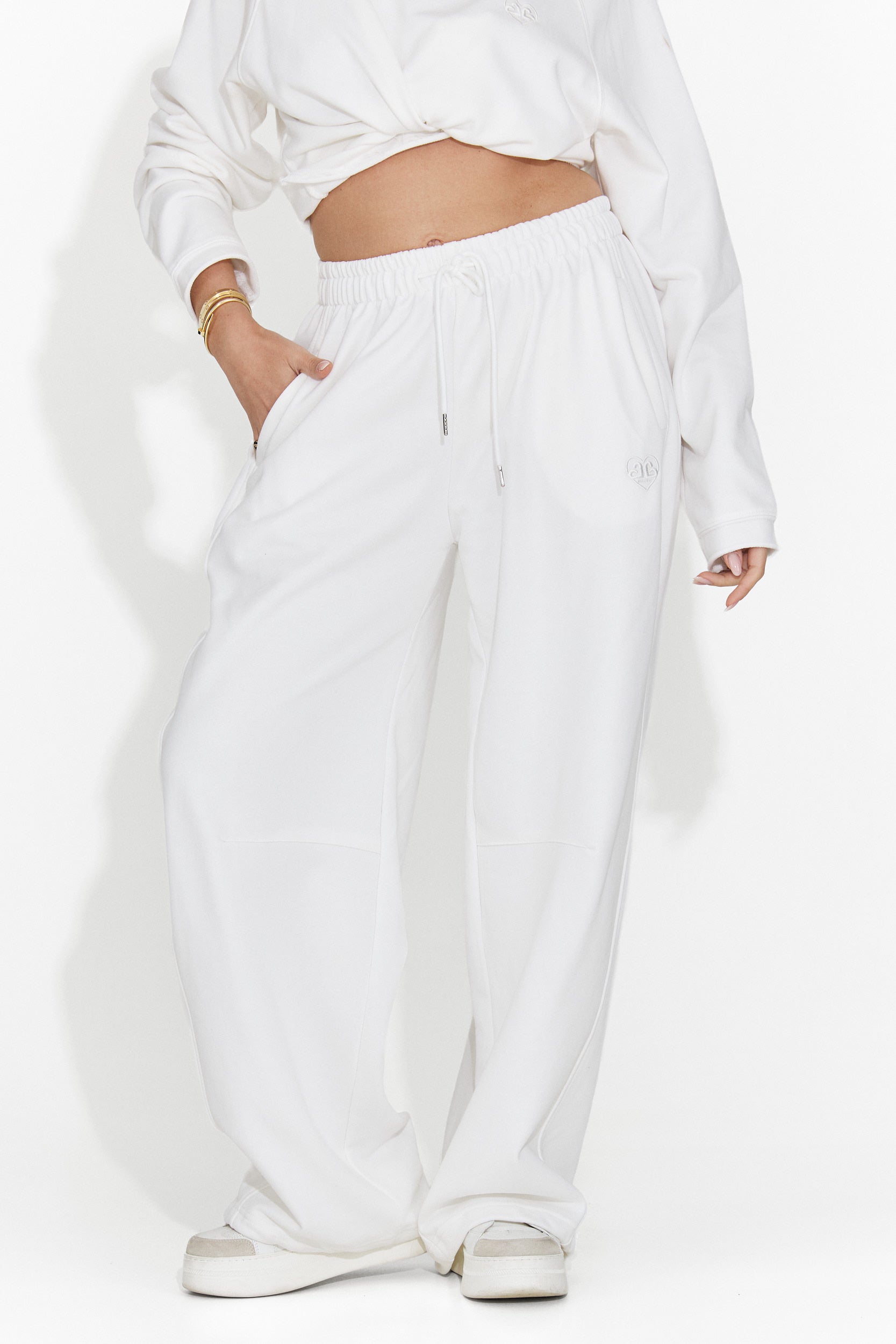 Pantaloni Casual Bianchi da Donna di Romela Bogas