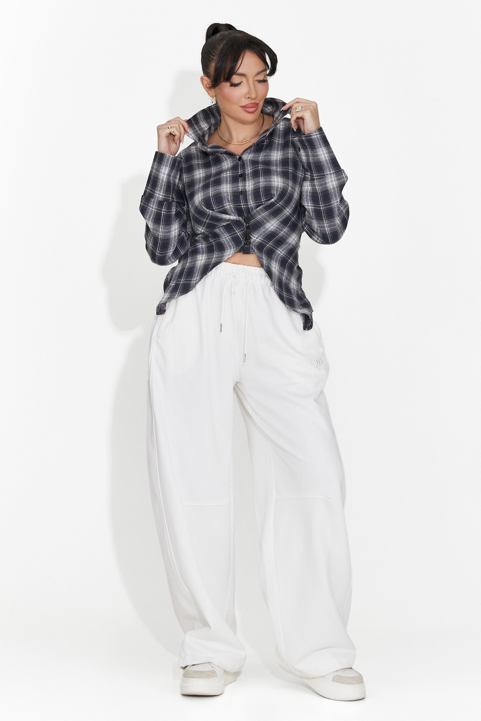 Pantaloni Casual Bianchi da Donna di Romela Bogas