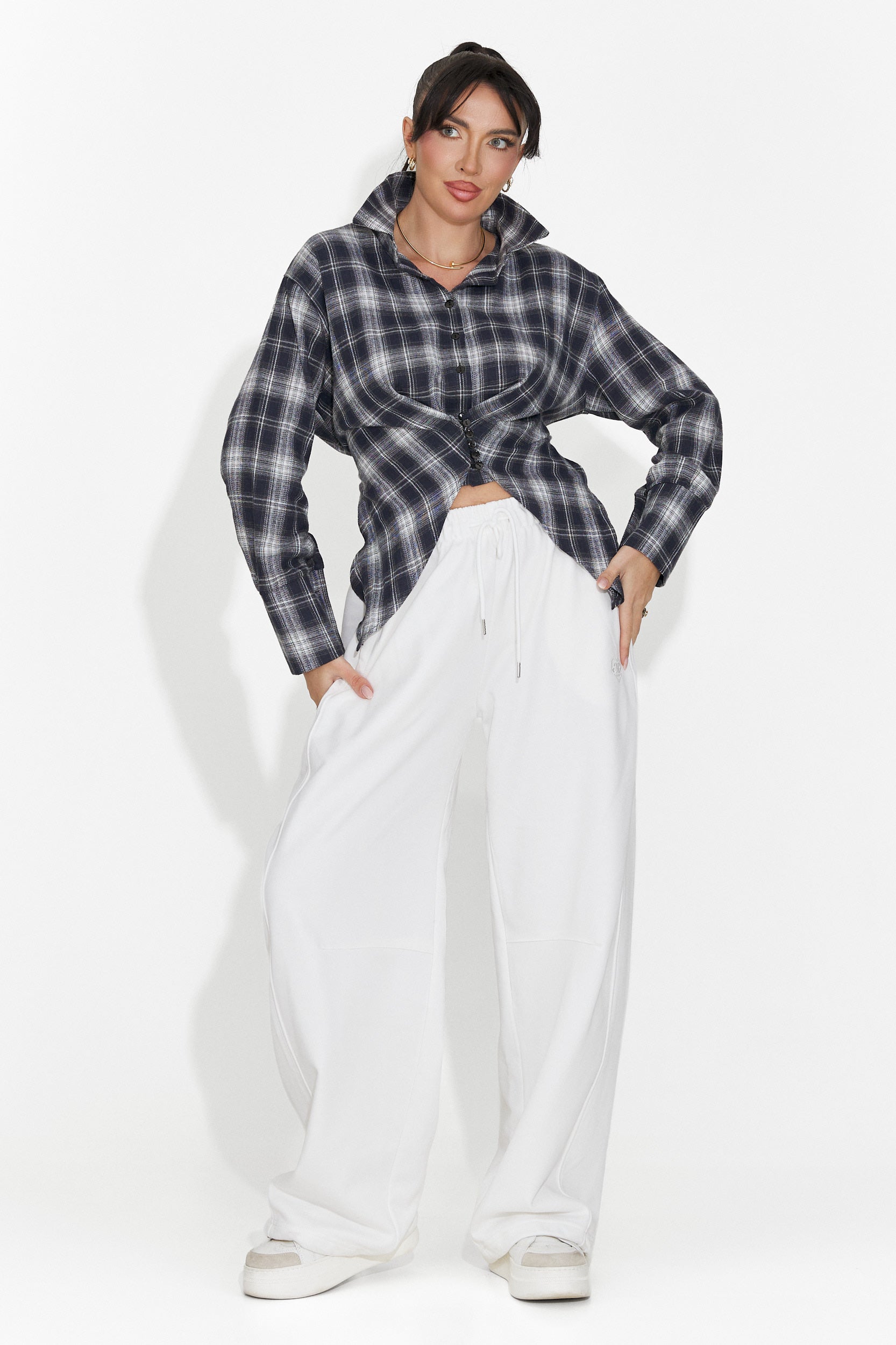 Pantaloni Casual Bianchi da Donna di Romela Bogas