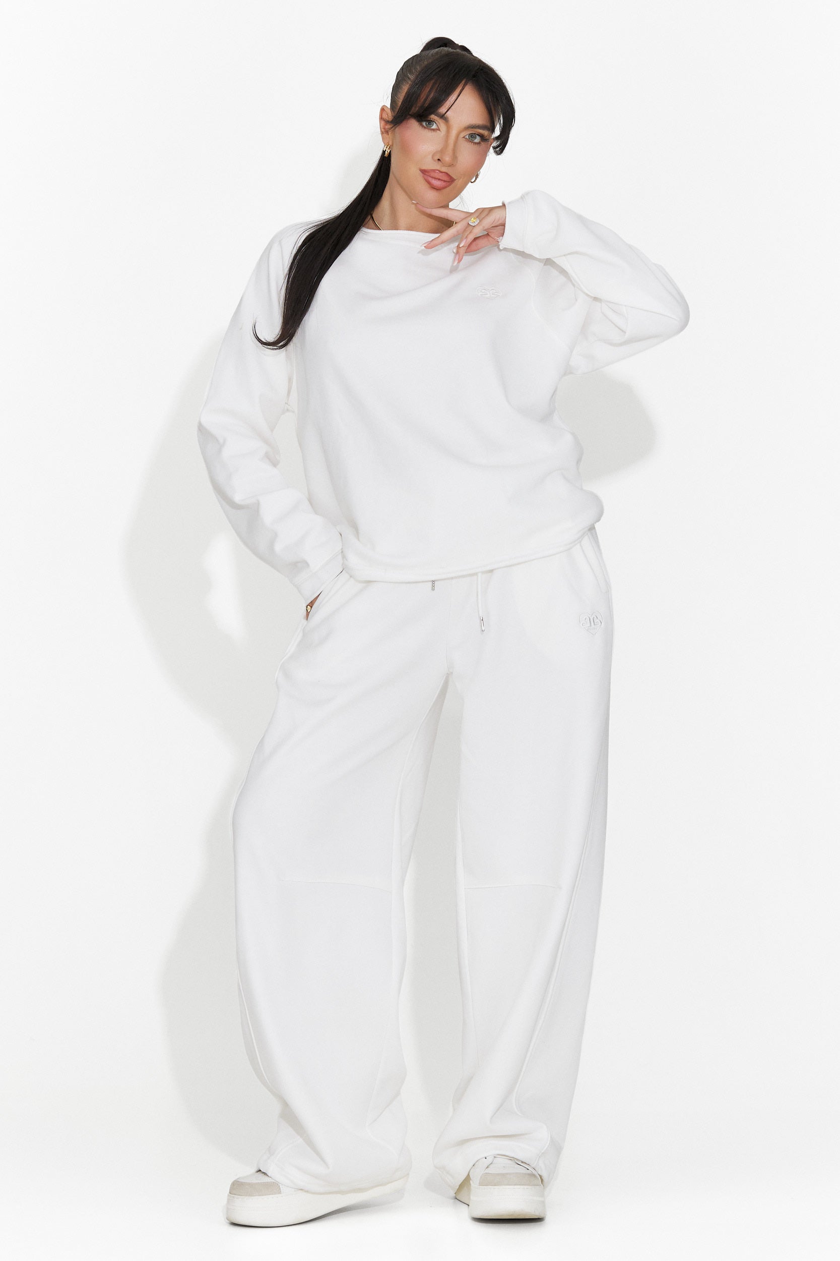 Pantaloni Casual Bianchi da Donna di Romela Bogas