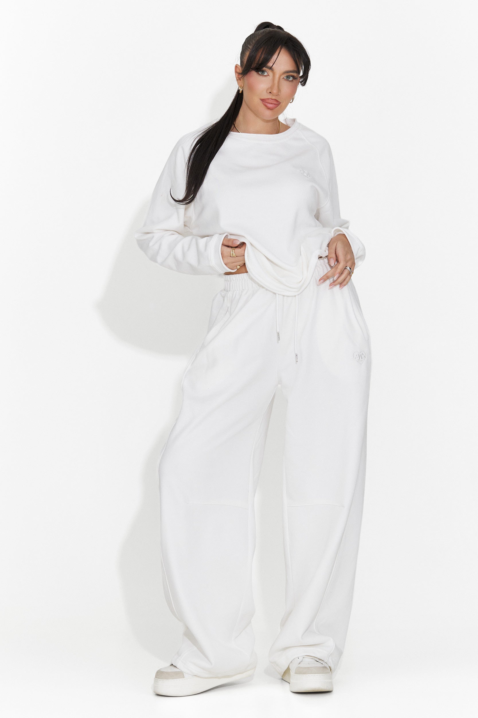 Pantaloni Casual Bianchi da Donna di Romela Bogas