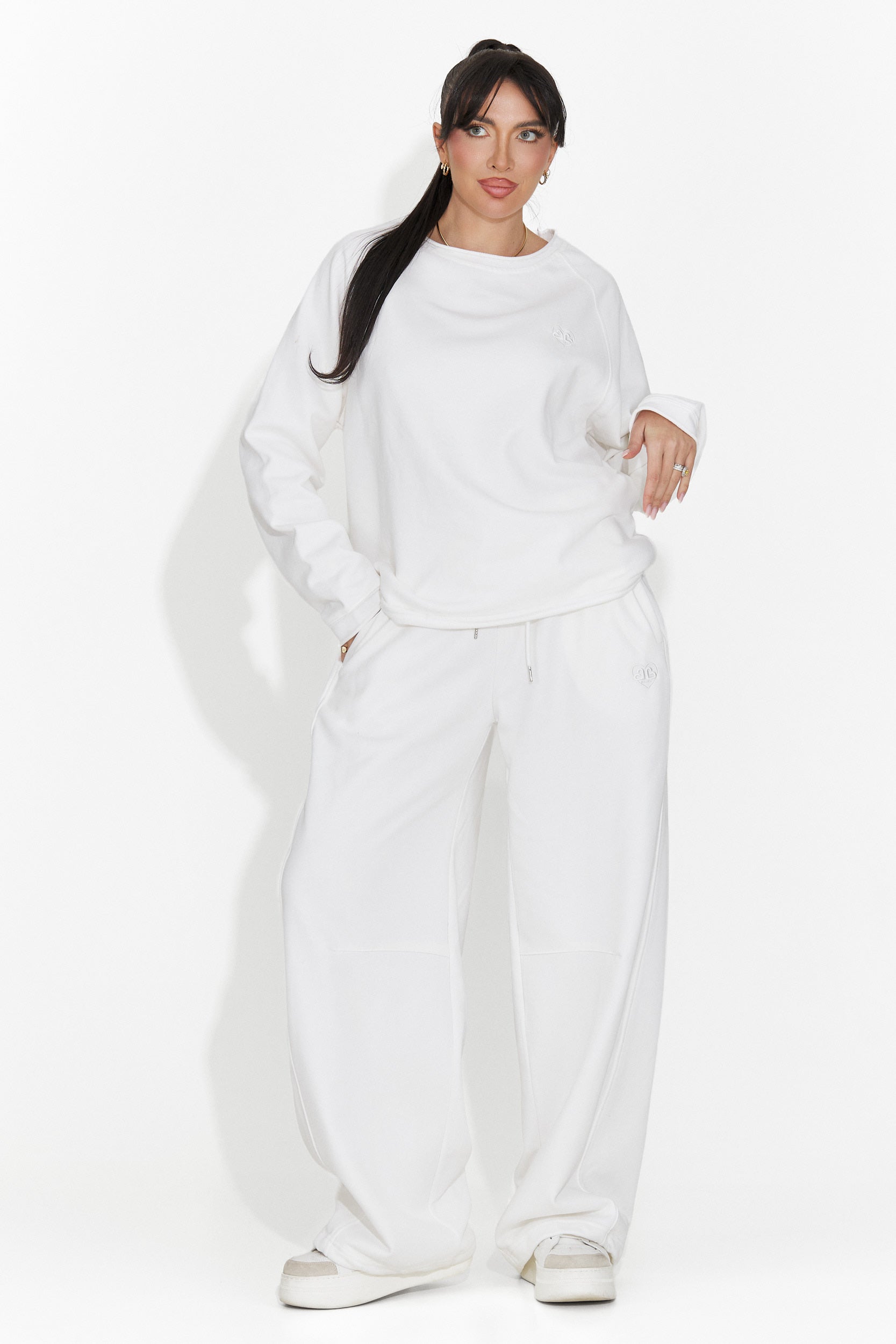 Pantaloni Casual Bianchi da Donna di Romela Bogas