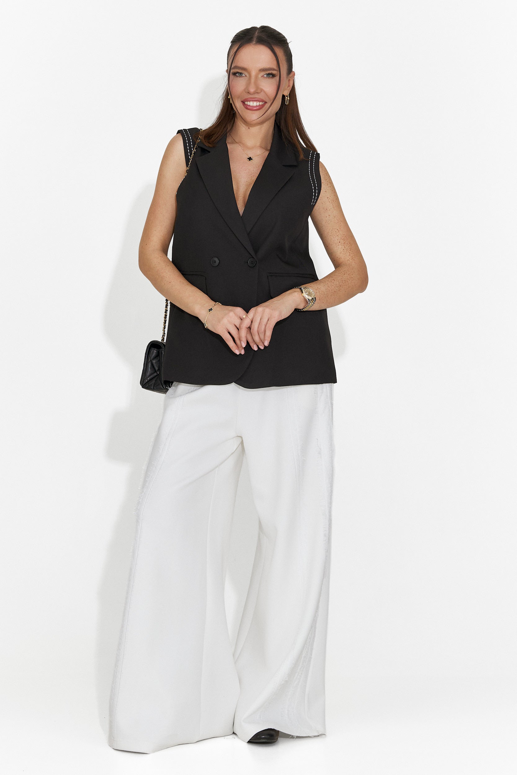 Pantaloni Casual Bianchi da Donna Zarania Bogas