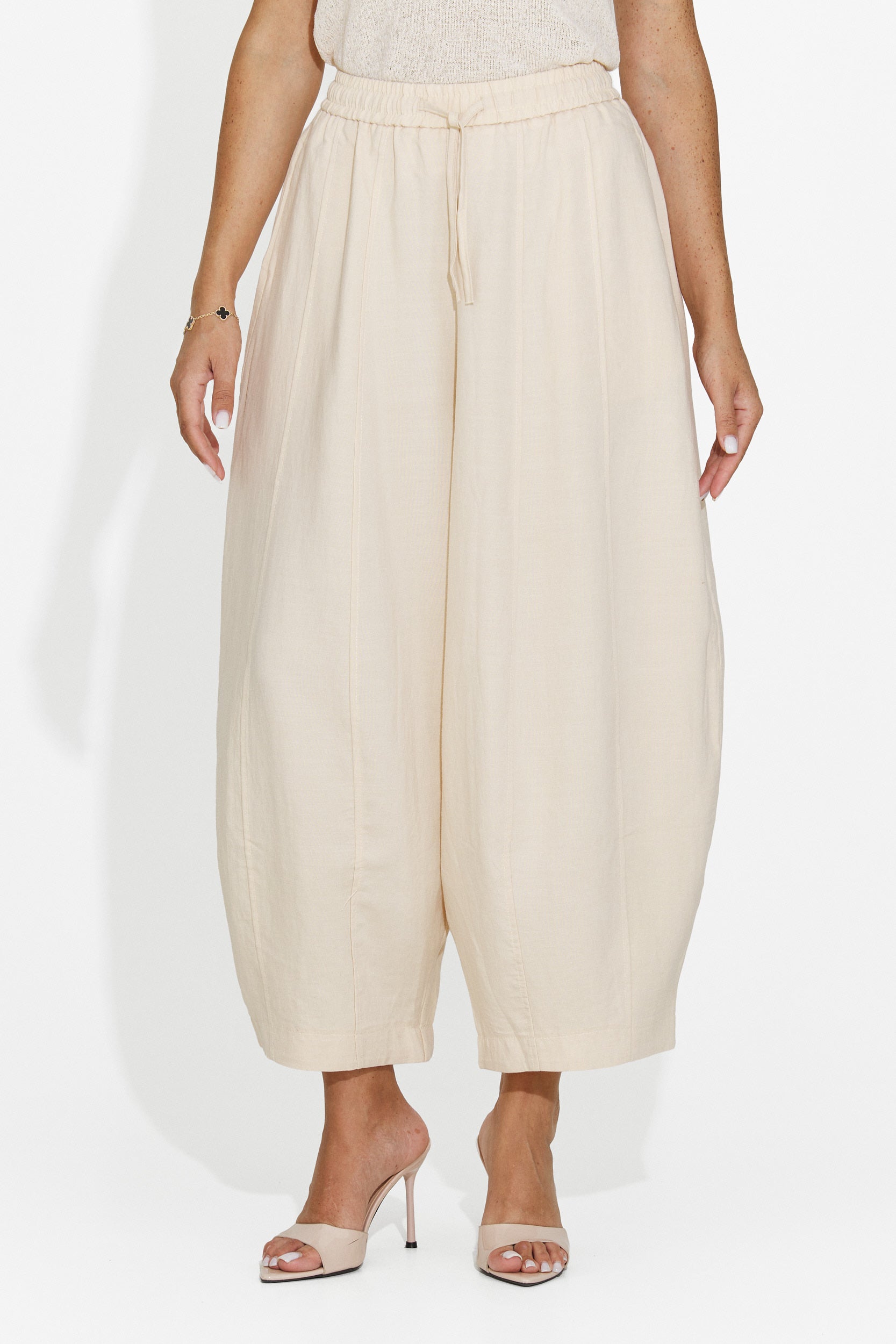 Pantaloni donna casual beige Eusepia Bogas