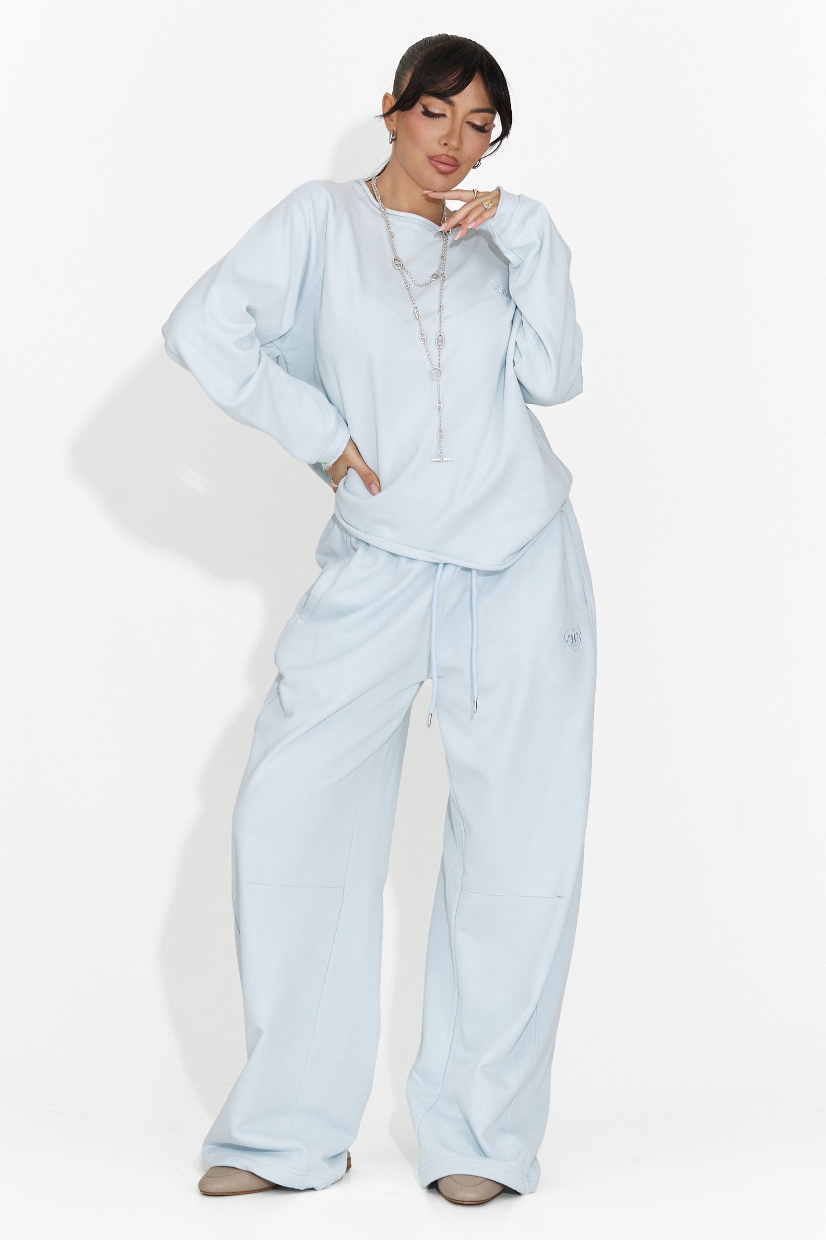 Pantaloni Casual Blu da Donna di Romela Bogas