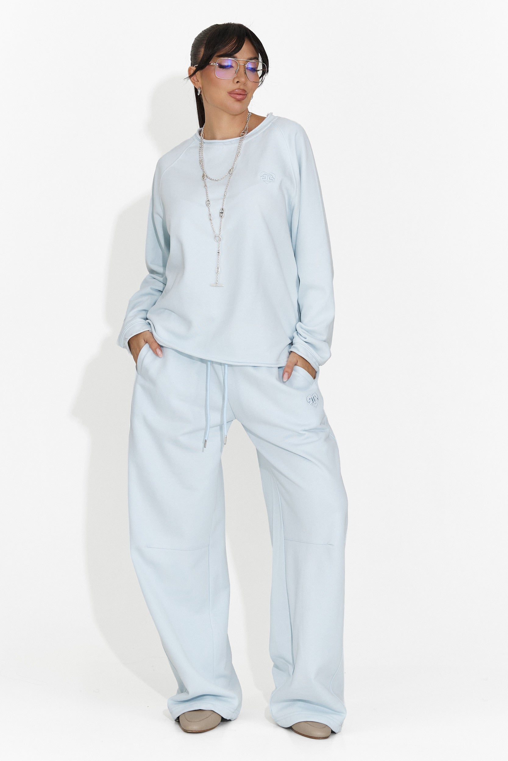 Pantaloni Casual Blu da Donna di Romela Bogas