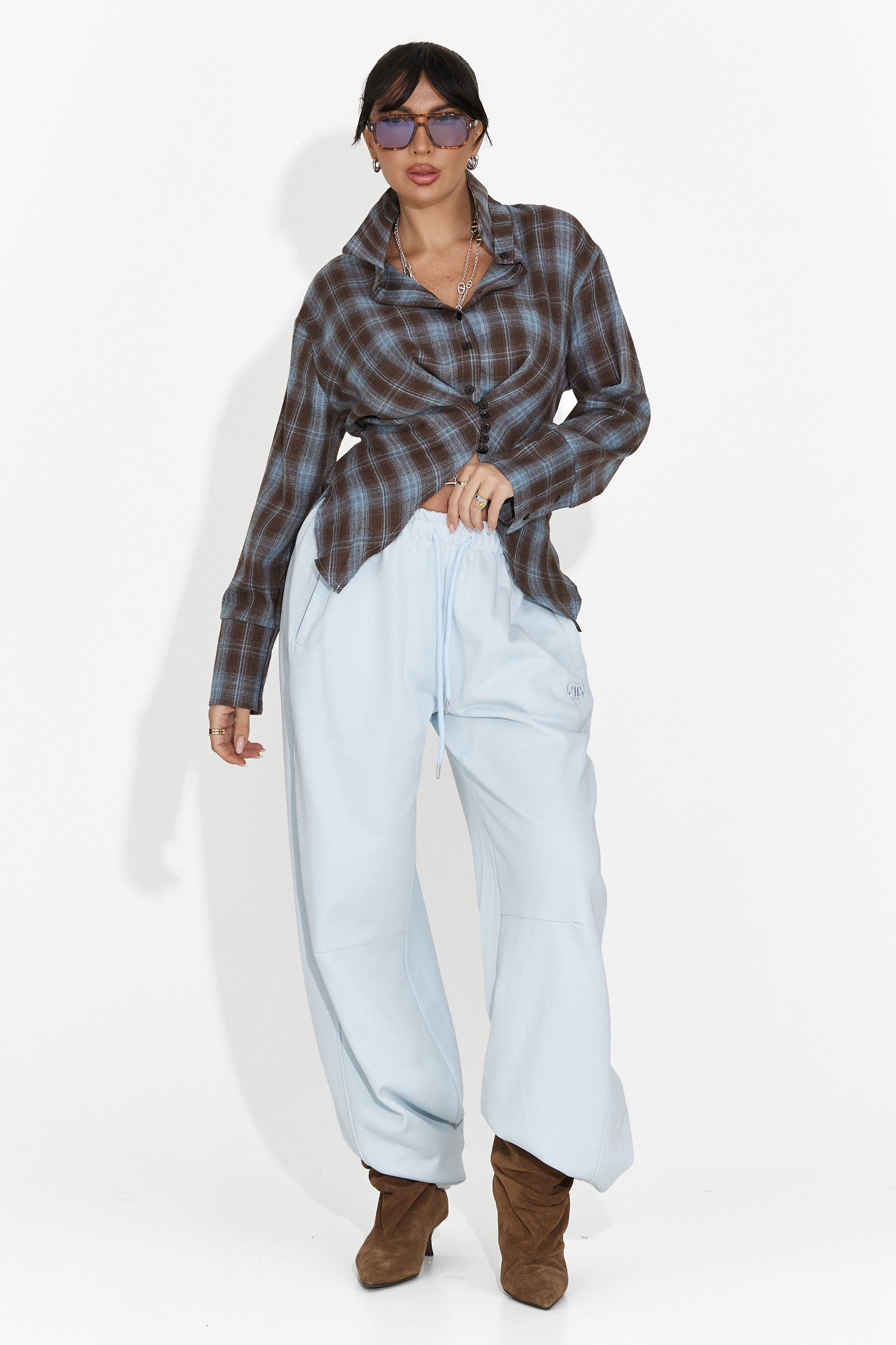 Pantaloni Casual Blu da Donna di Romela Bogas