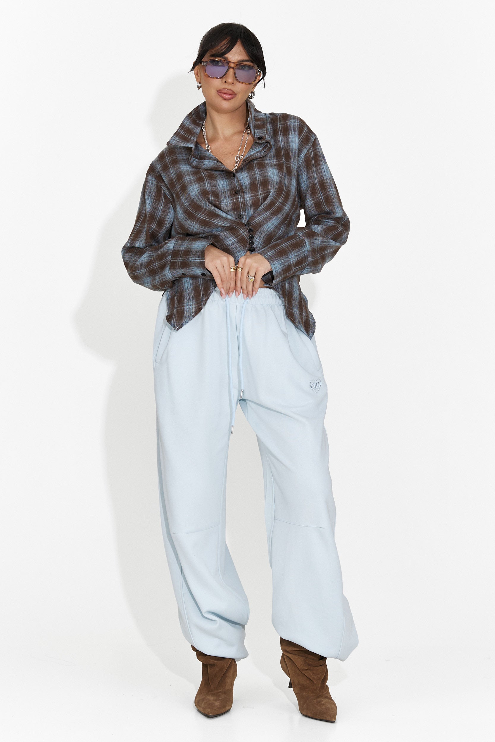 Pantaloni Casual Blu da Donna di Romela Bogas