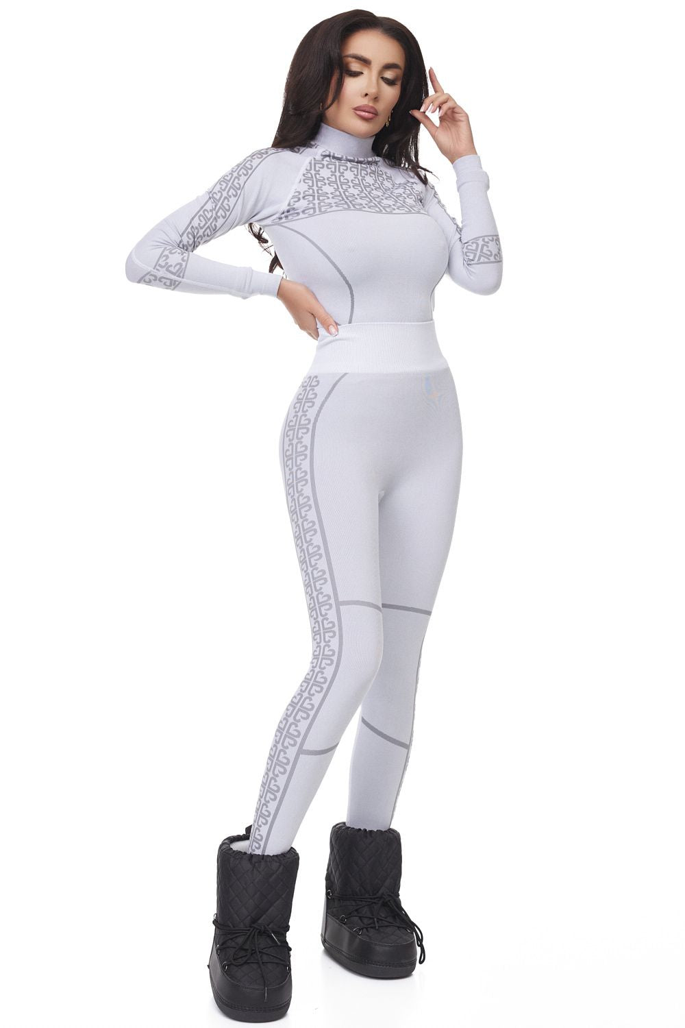 Pantaloni casual grigi da donna Desya Bogas