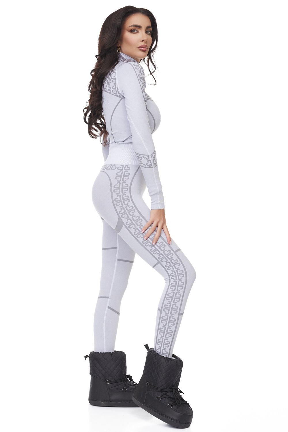 Pantaloni casual grigi da donna Desya Bogas