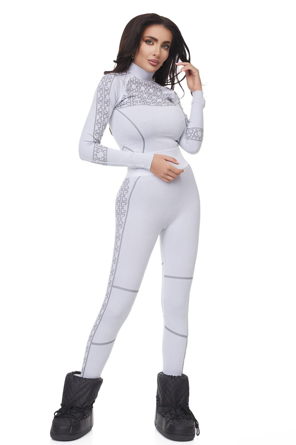 Pantaloni casual grigi da donna Desya Bogas