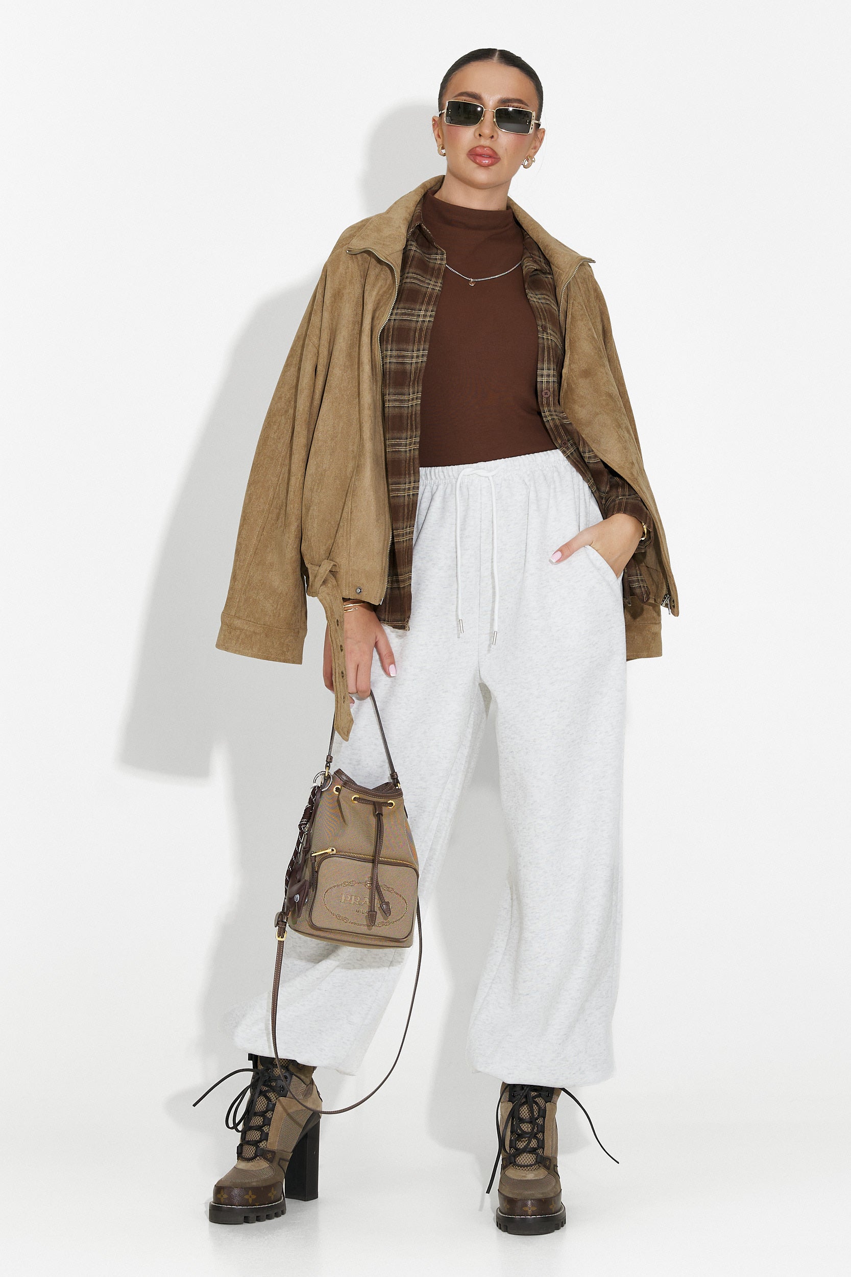 Pantaloni Casual Grigi da Donna Isoria Bogas