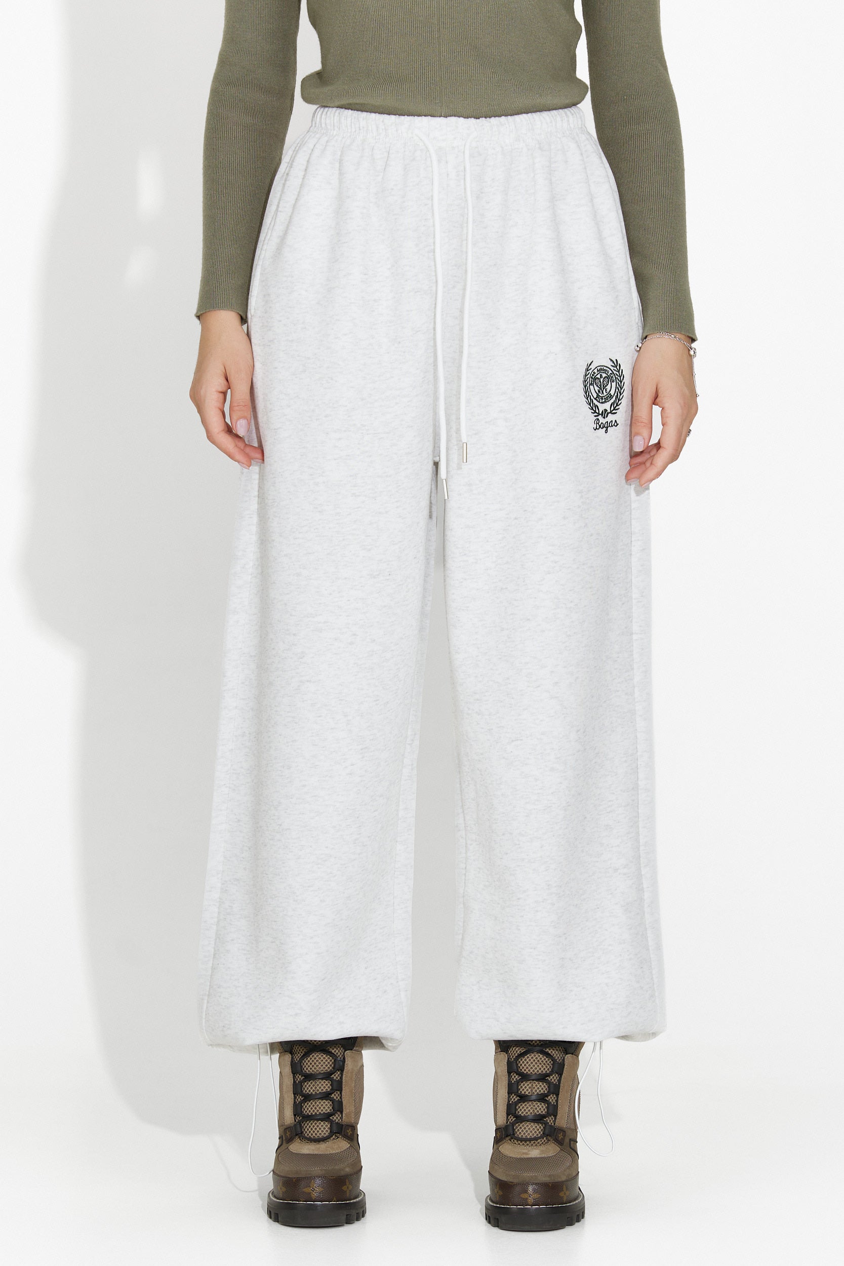 Pantaloni Casual Grigi da Donna Novirene Bogas