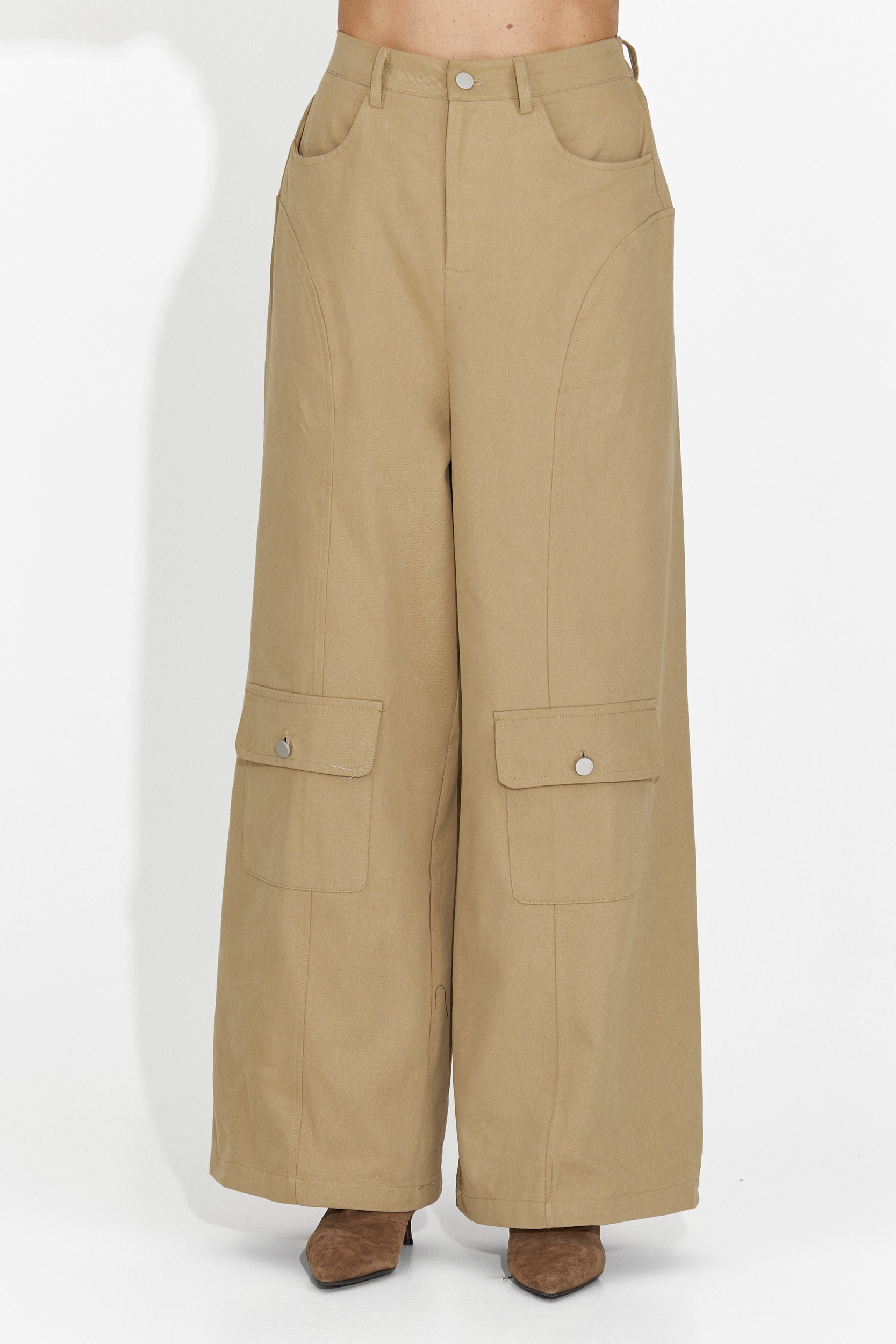 Pantaloni marroni casual per donne Nederia Bogas