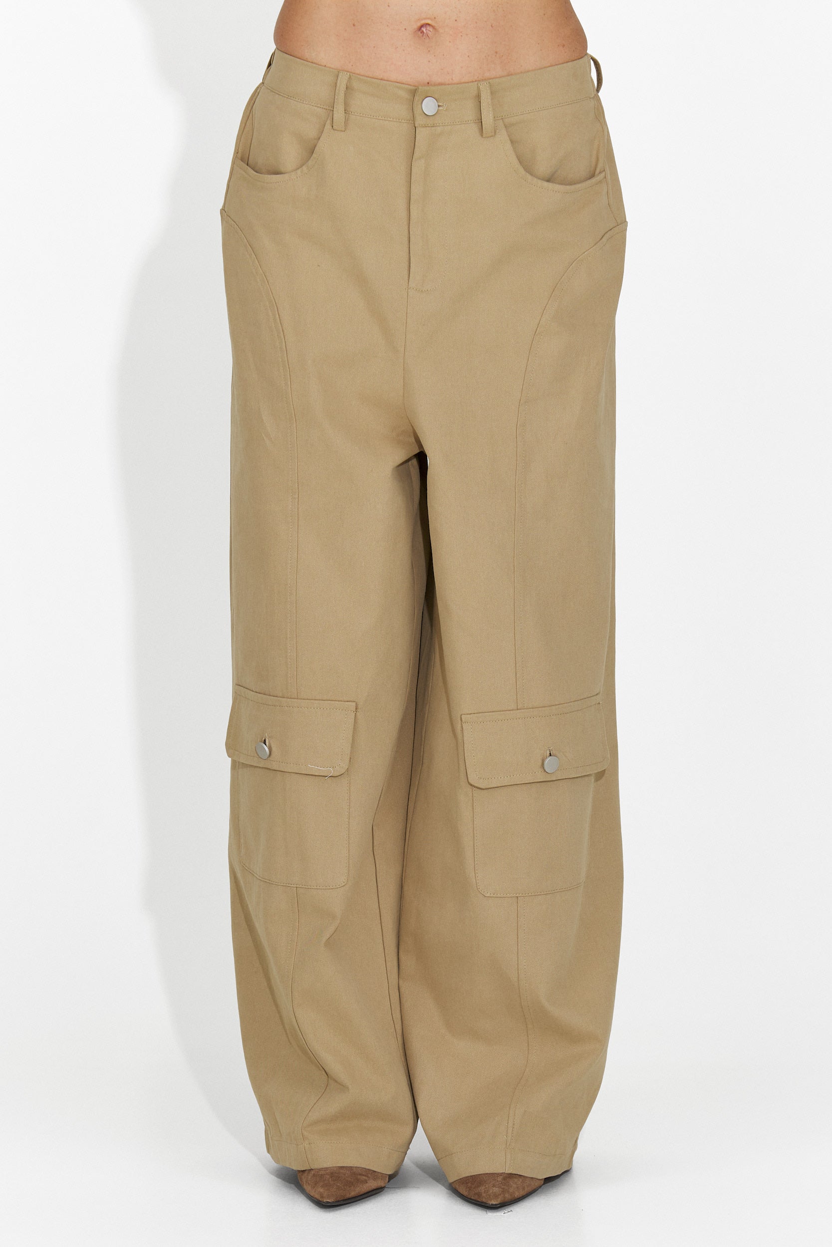 Pantaloni marroni casual per donne Nederia Bogas