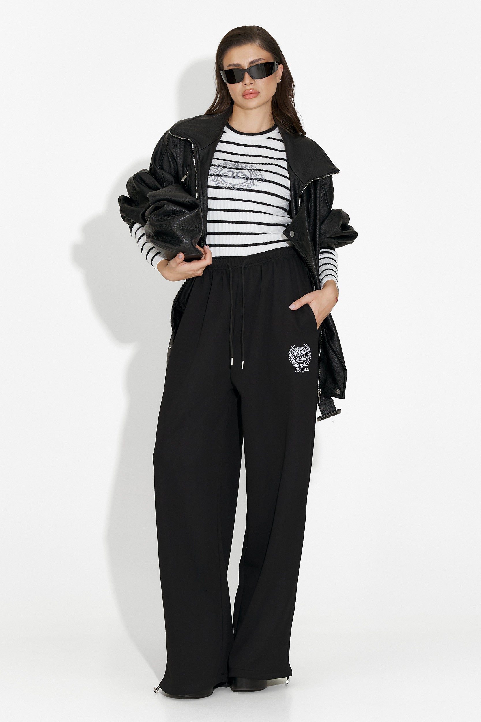 Pantaloni Casual Neri da Donna di Novirene Bogas