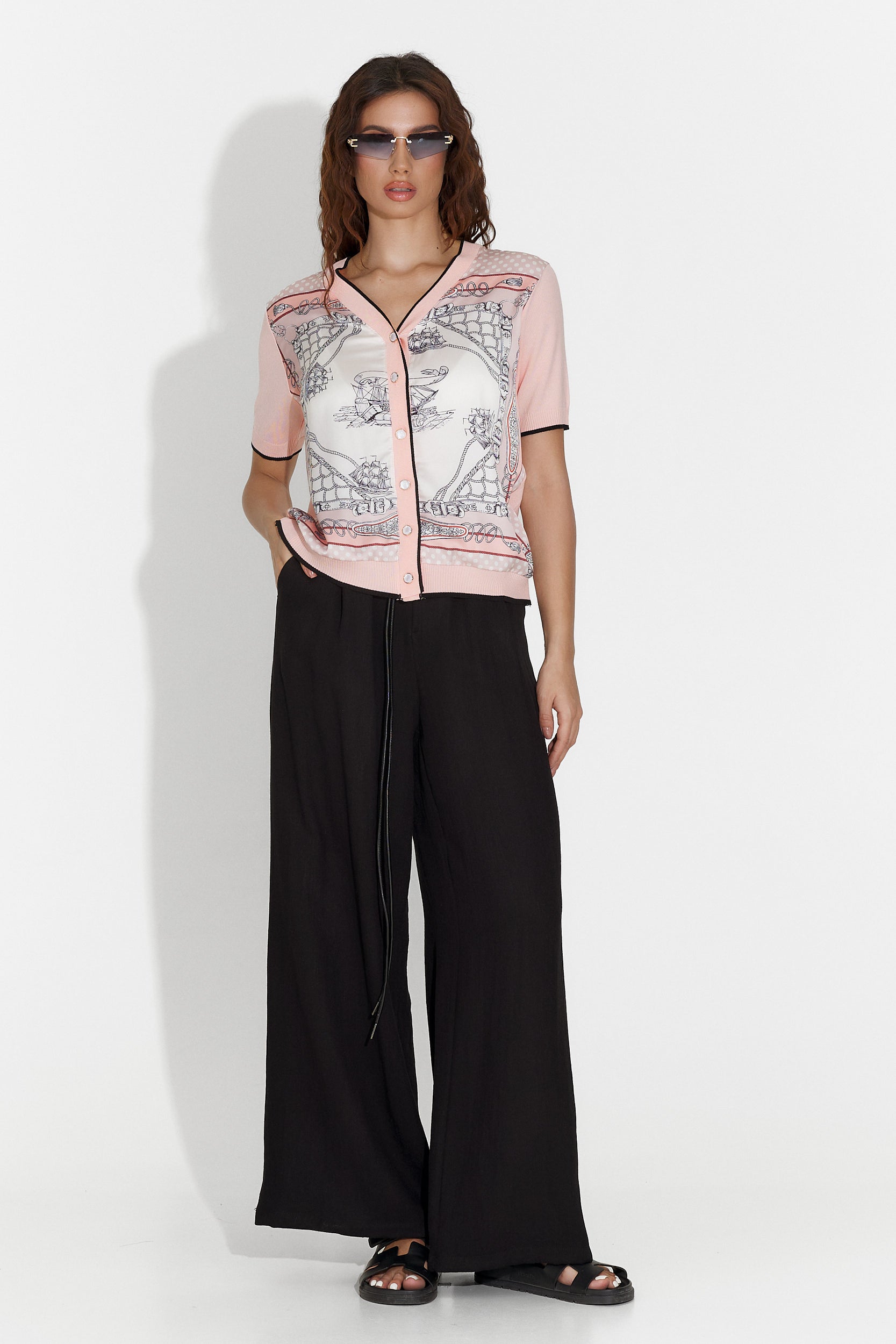 Pantaloni casual neri da donna Mason Bogas