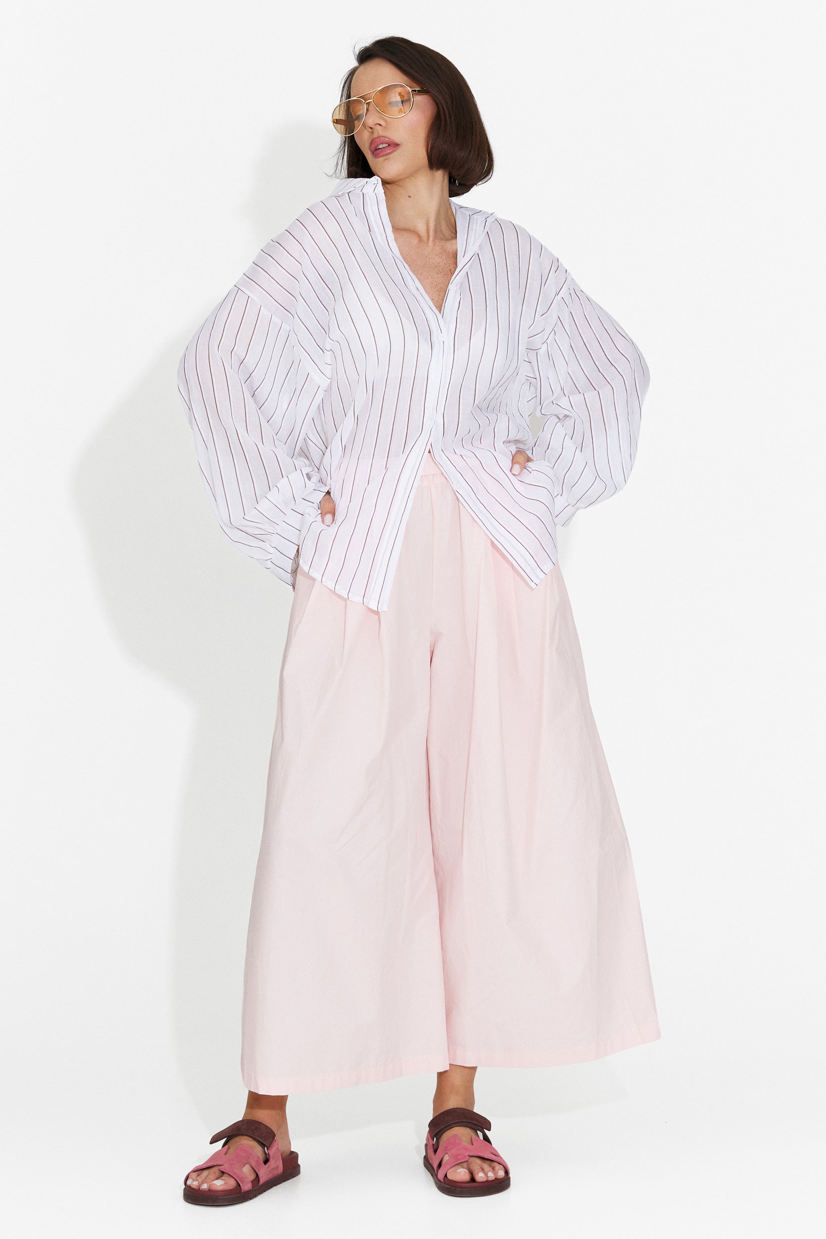Pantaloni casual rosa da donna Bluebel Bogas