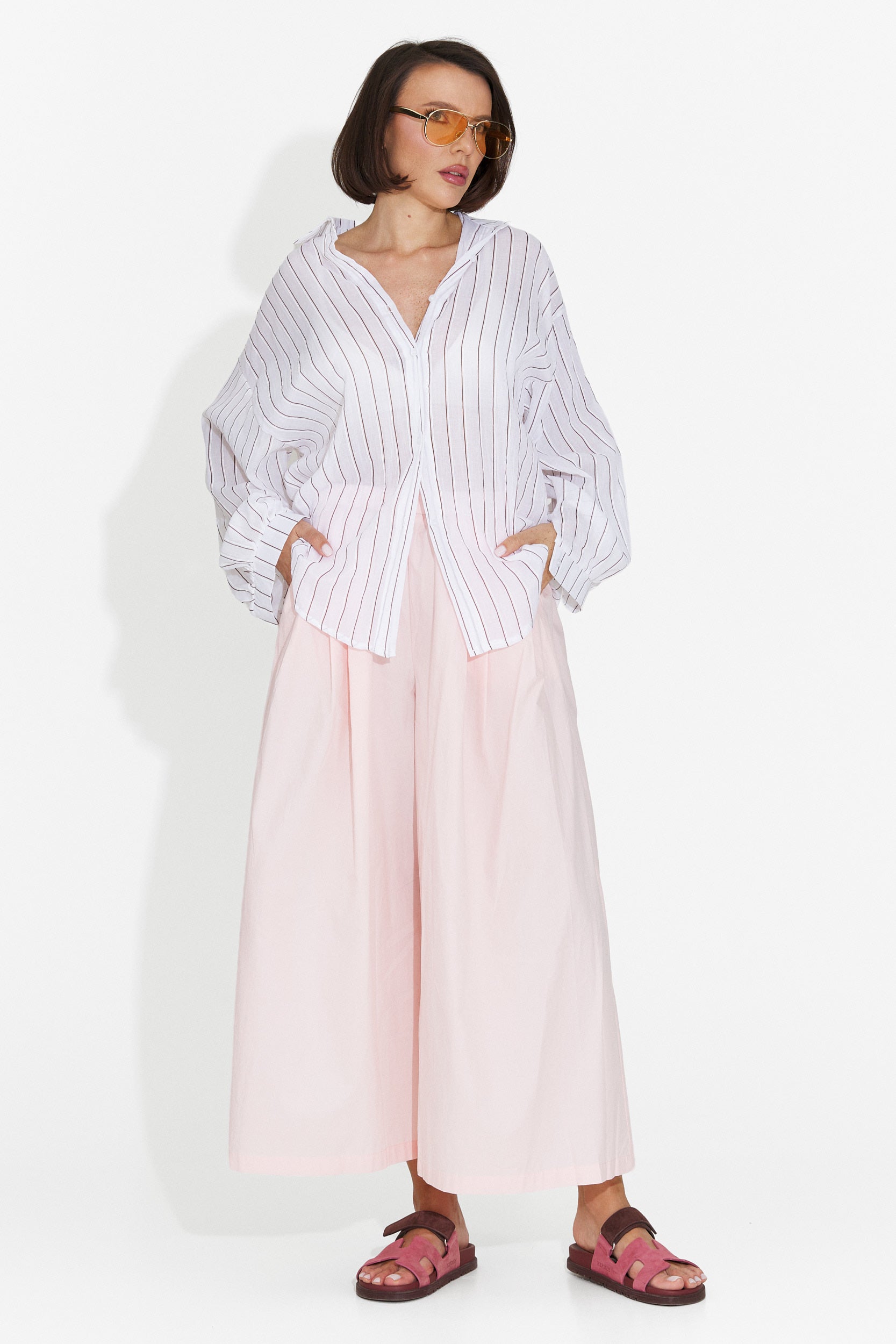 Pantaloni casual rosa da donna Bluebel Bogas