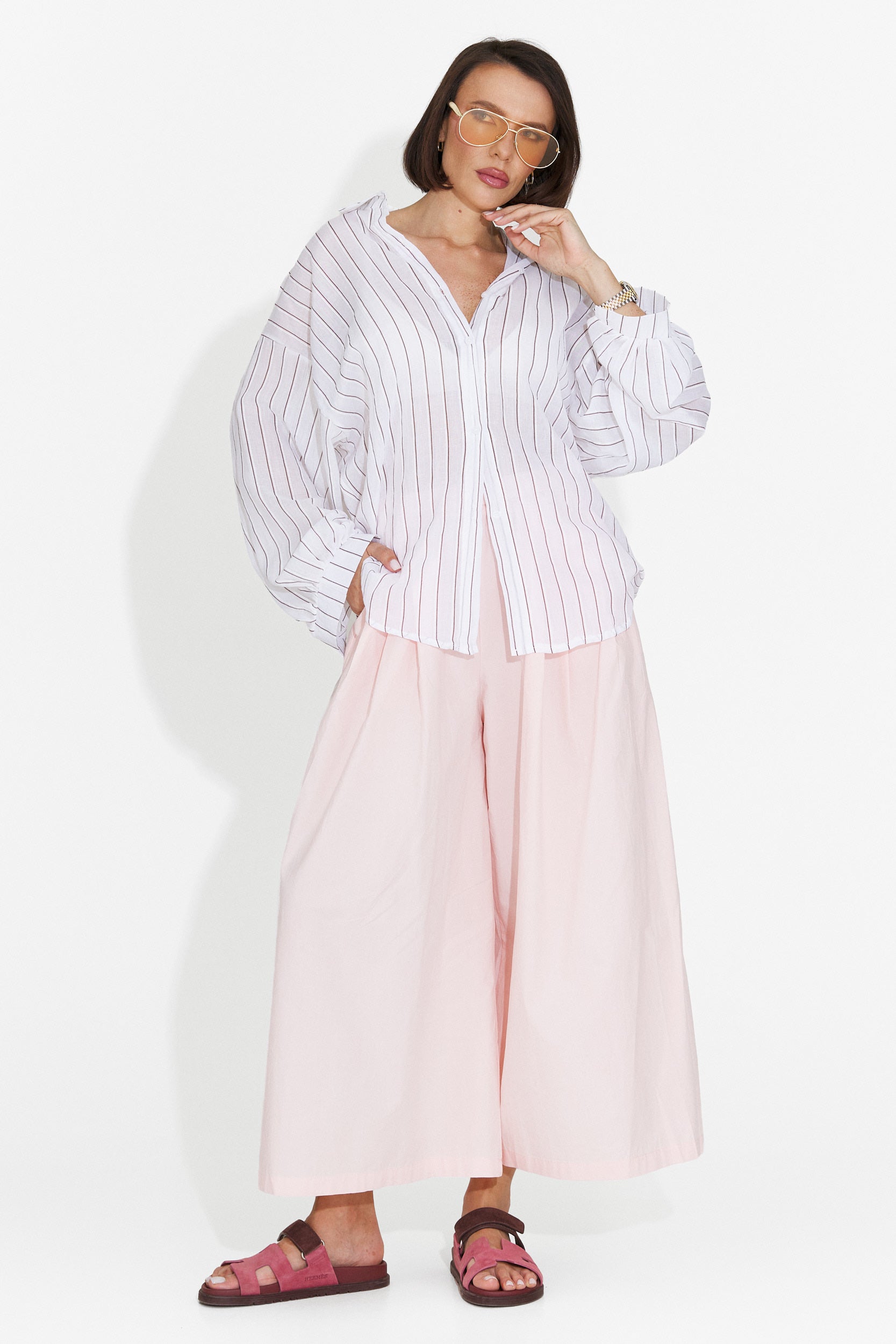 Pantaloni casual rosa da donna Bluebel Bogas