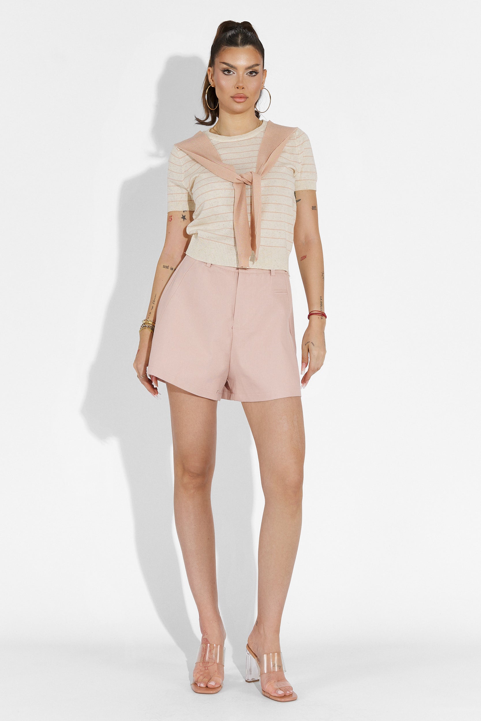 Pantaloni casual rosa da donna Herling Bogas