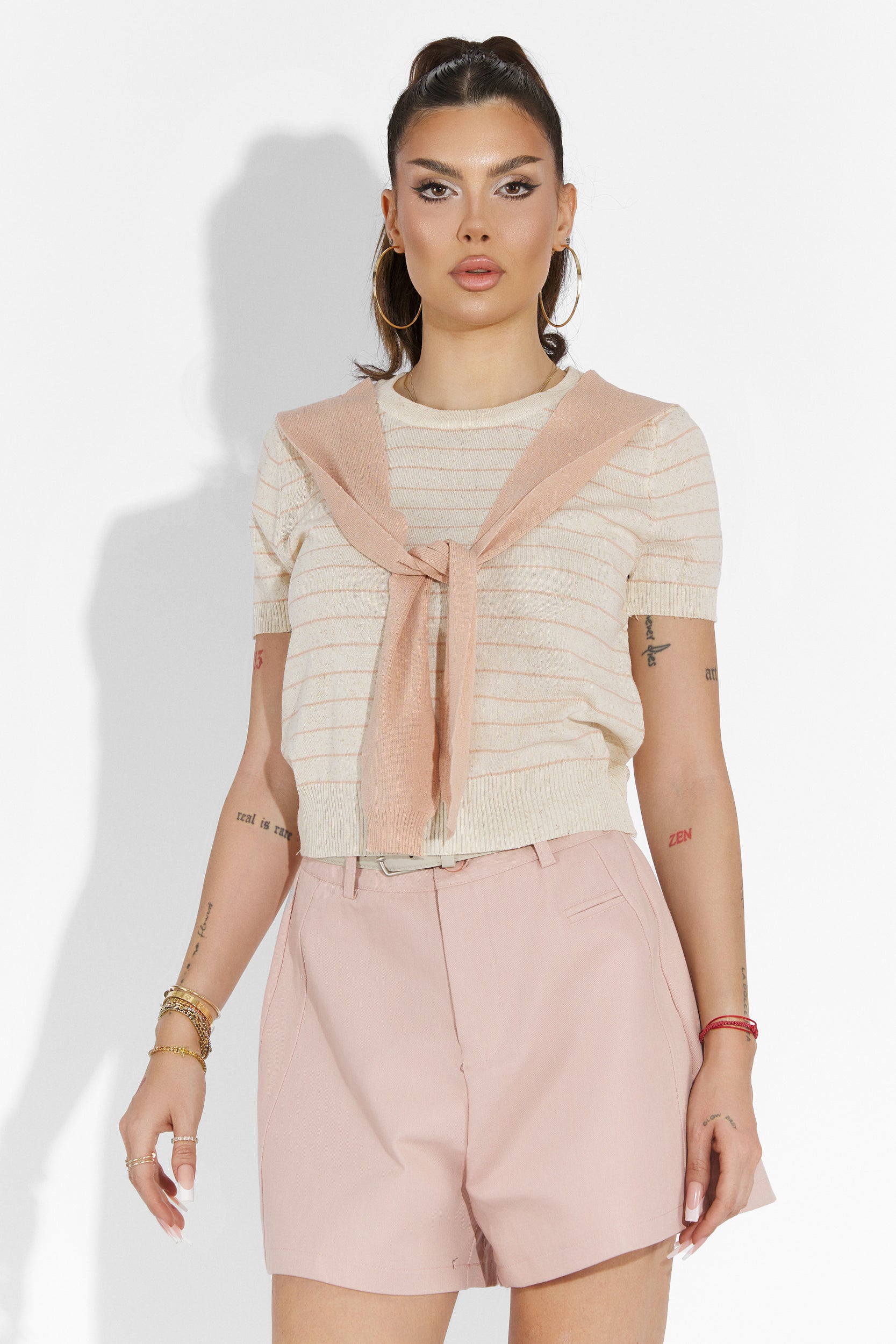 Pantaloni casual rosa da donna Herling Bogas