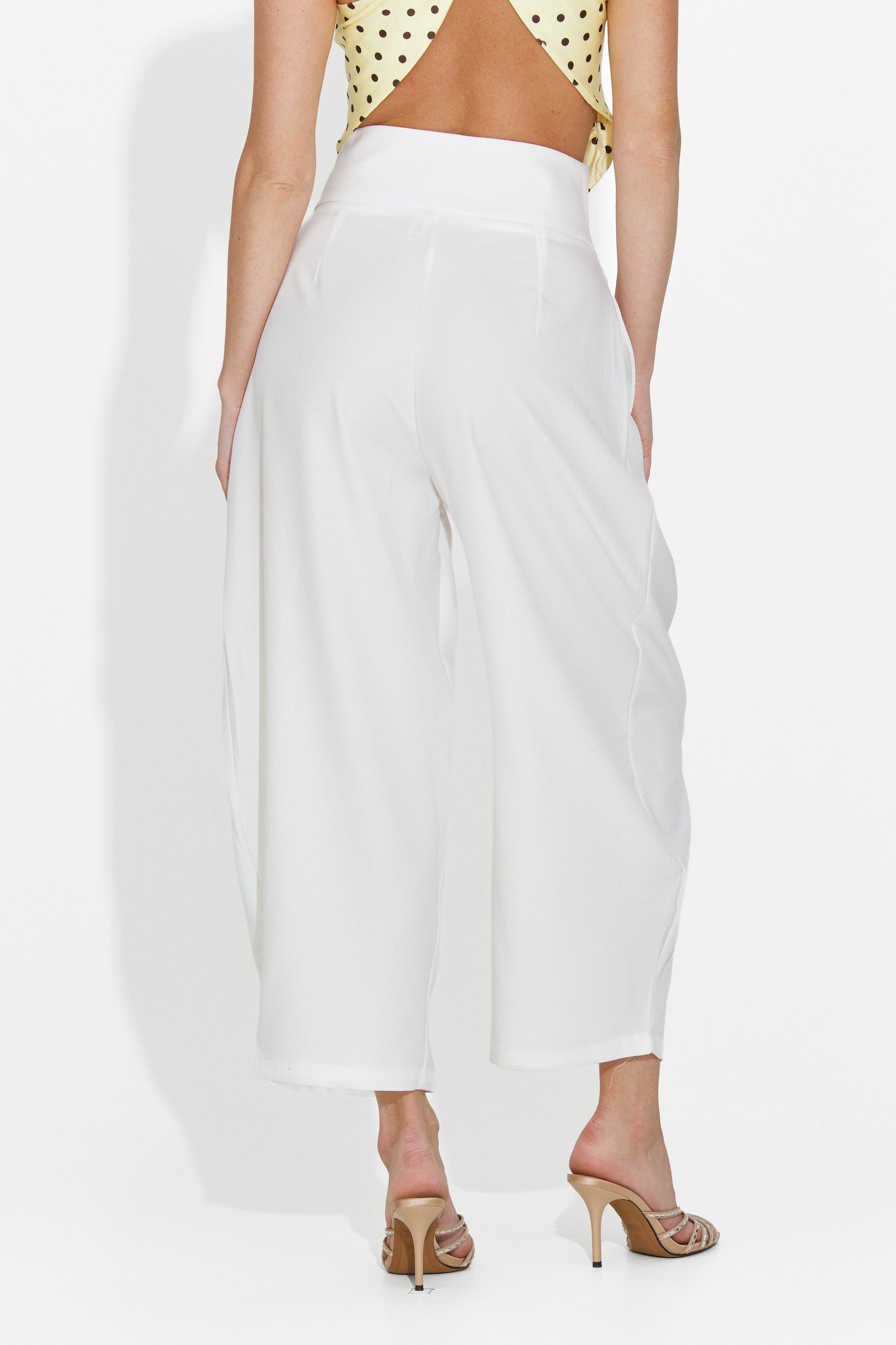 Pantaloni donna eleganti bianchi Kemily Bogas