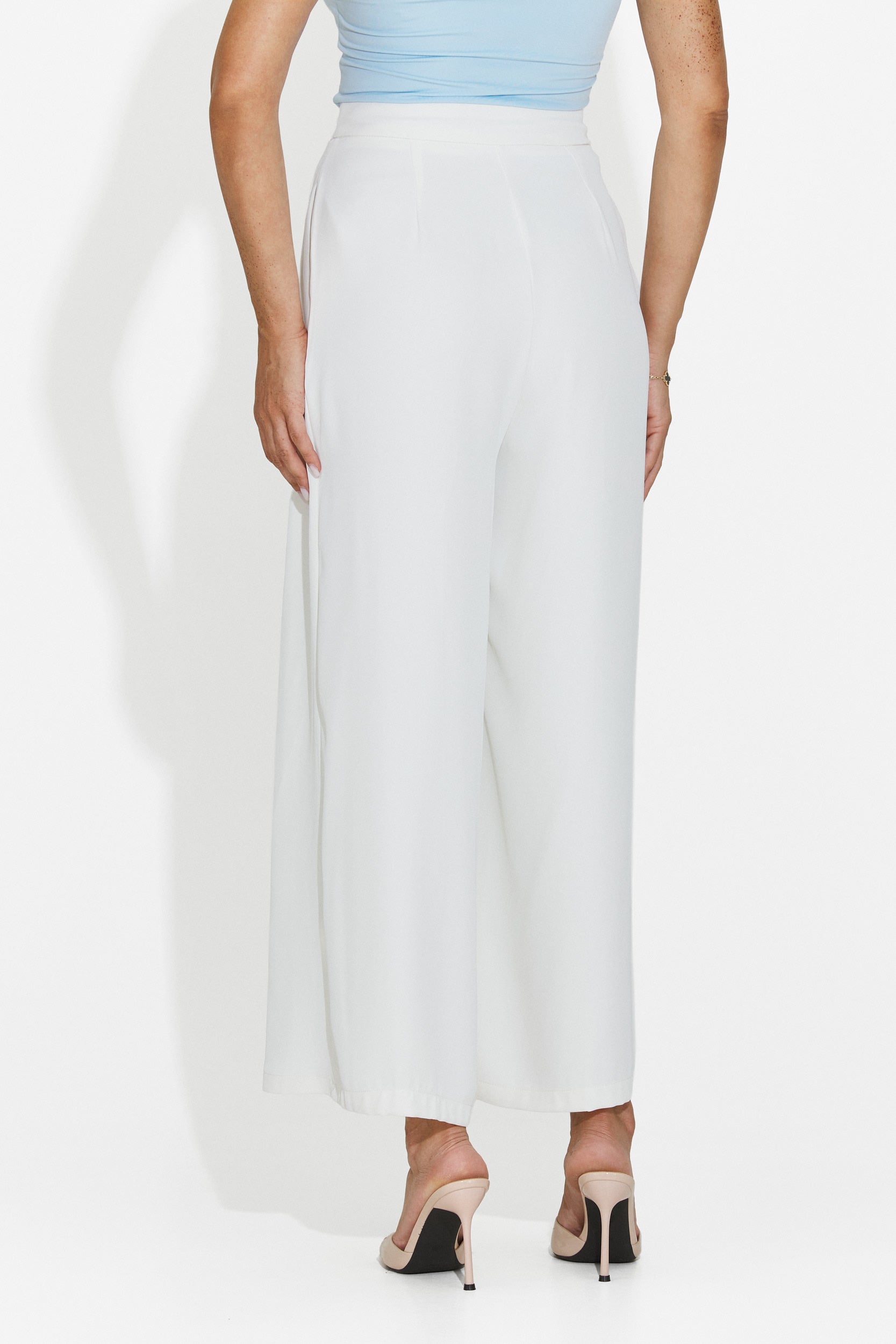 Pantaloni donna eleganti bianchi Lioria Bogas