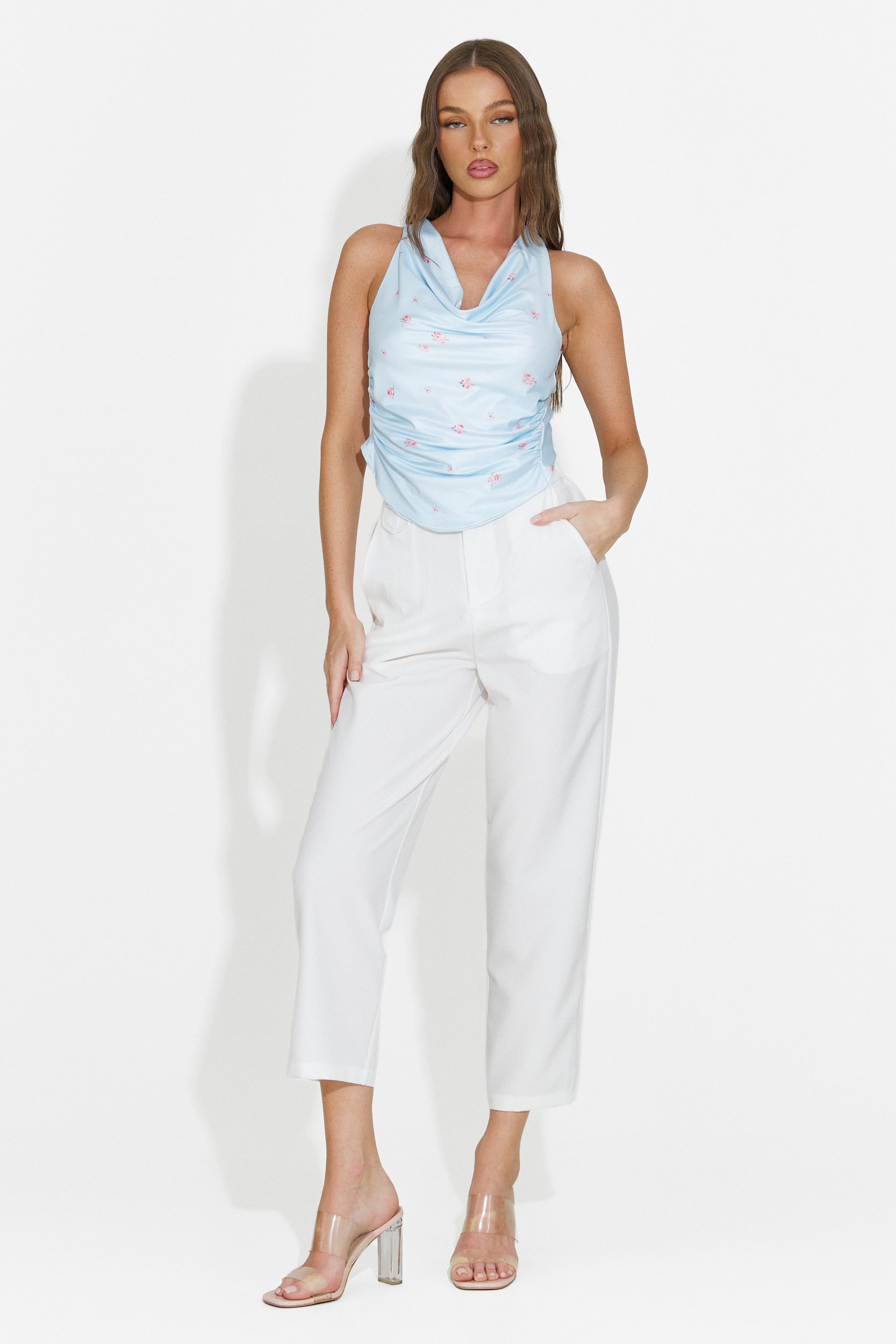 Pantaloni donna eleganti bianchi Sereia Bogas