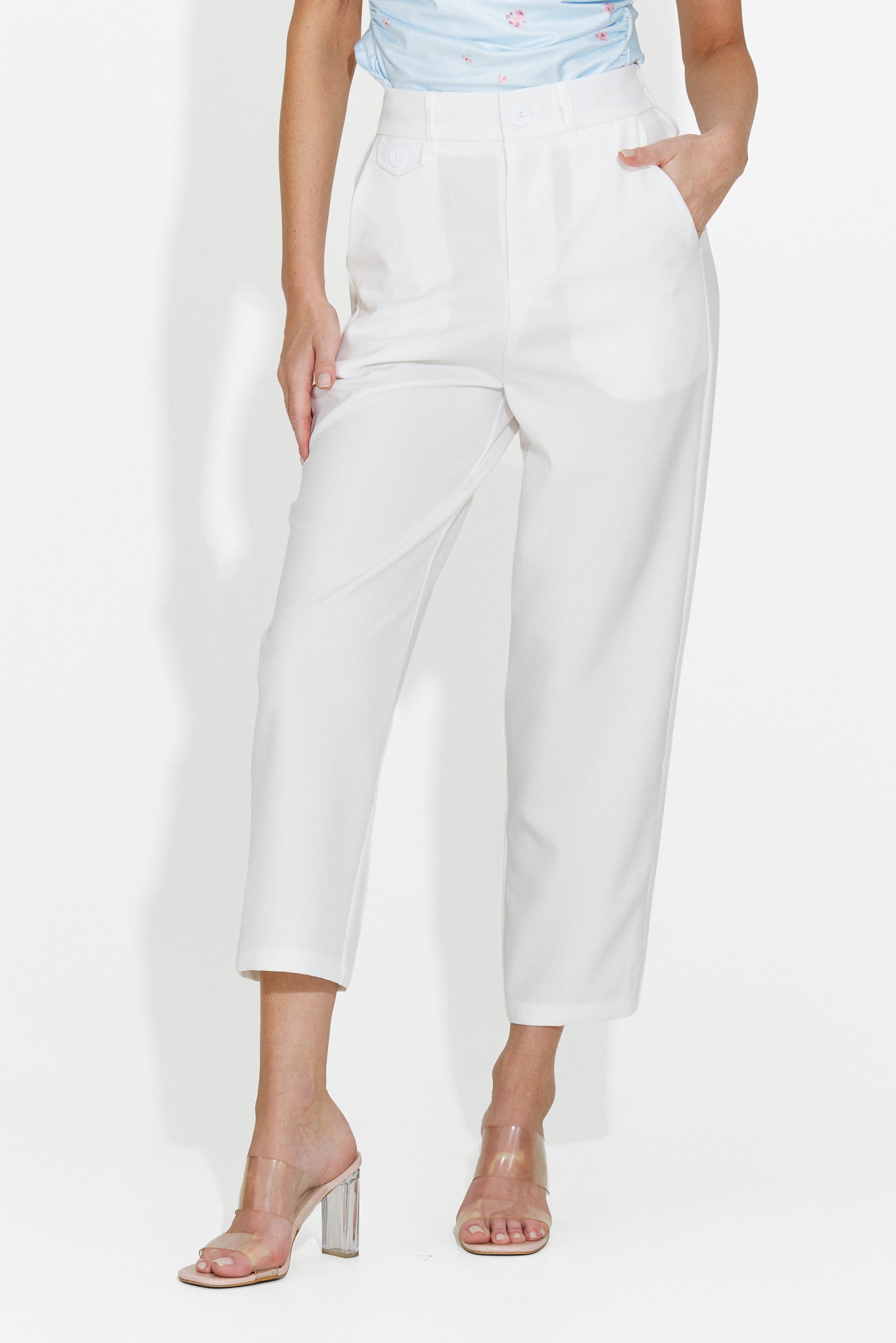 Pantaloni donna eleganti bianchi Sereia Bogas