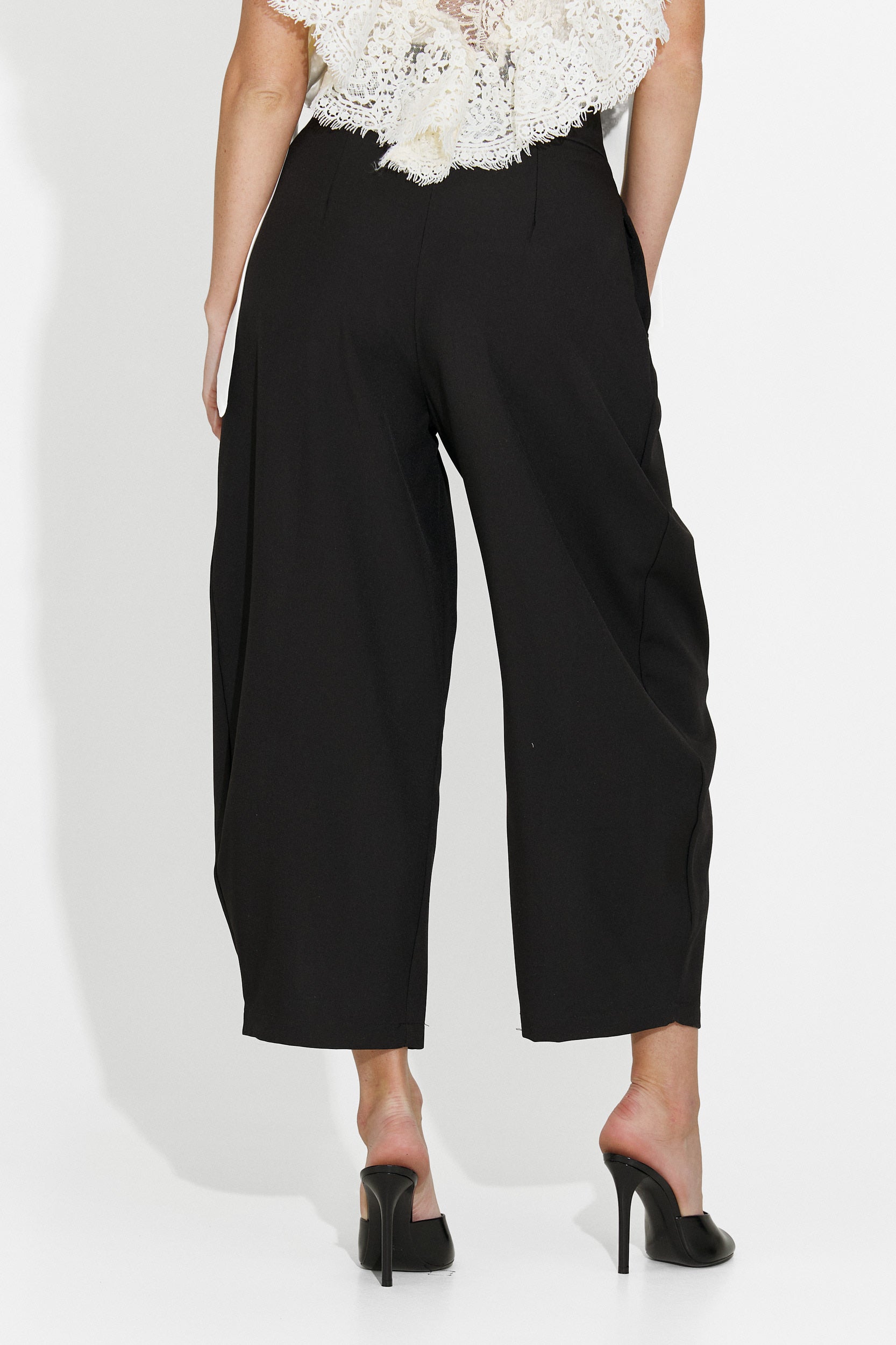 Pantaloni donna eleganti neri Kemily Bogas