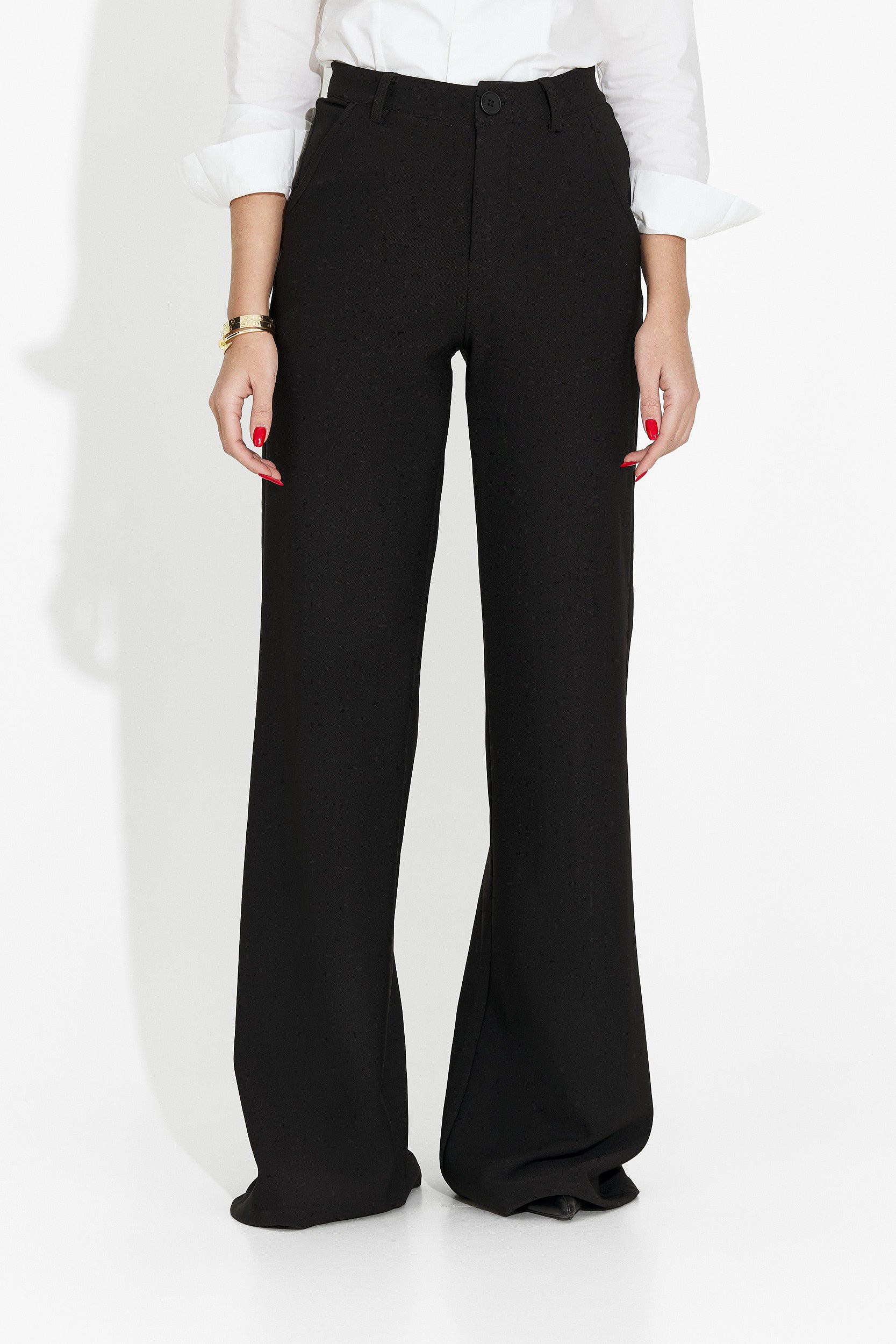Eleganti Pantaloni Neri Vinuele Bogas da Donna