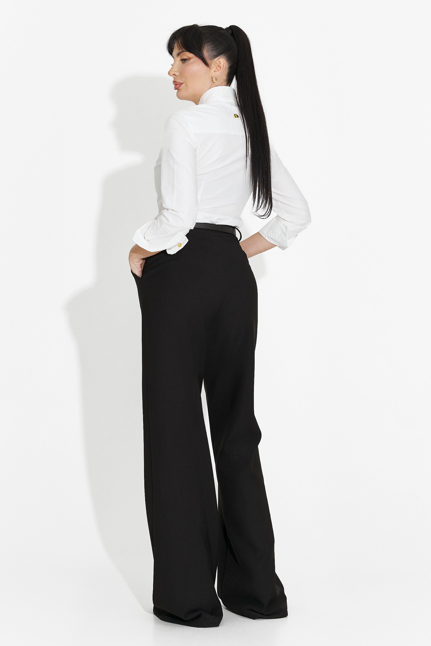 Eleganti Pantaloni Neri Vinuele Bogas da Donna
