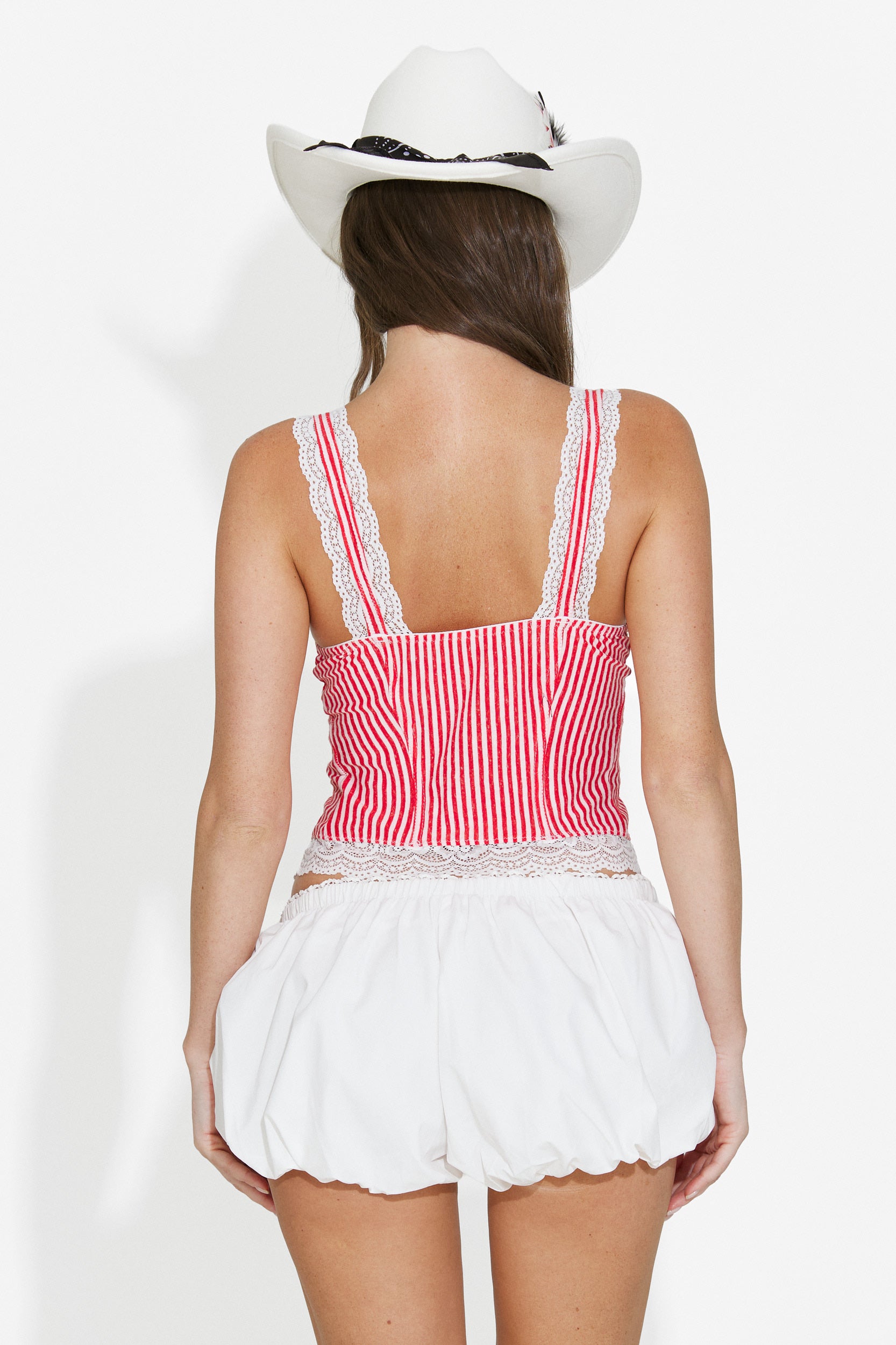 Pantaloni corti da donna bianchi Alexonia Bogas