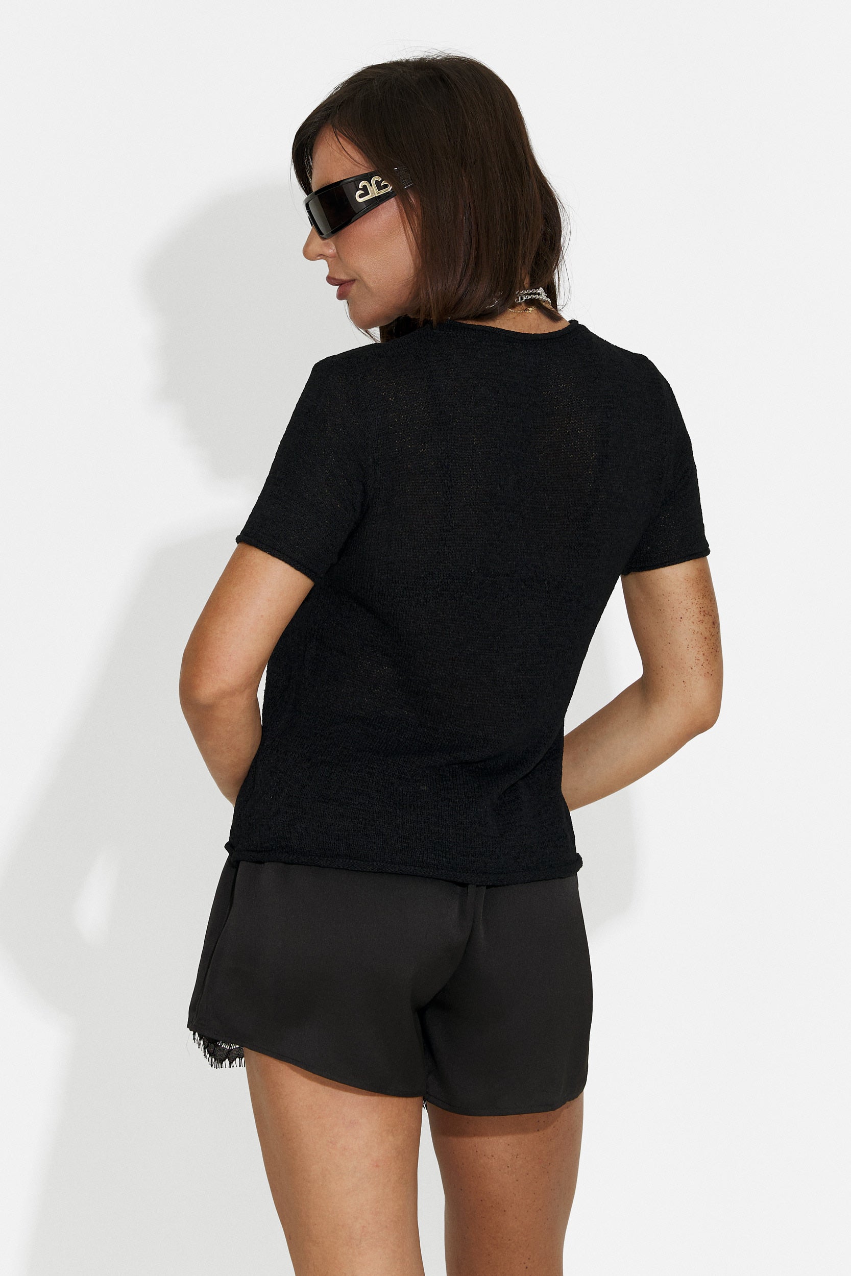 Pantaloncini donna neri Vicensia Bogas