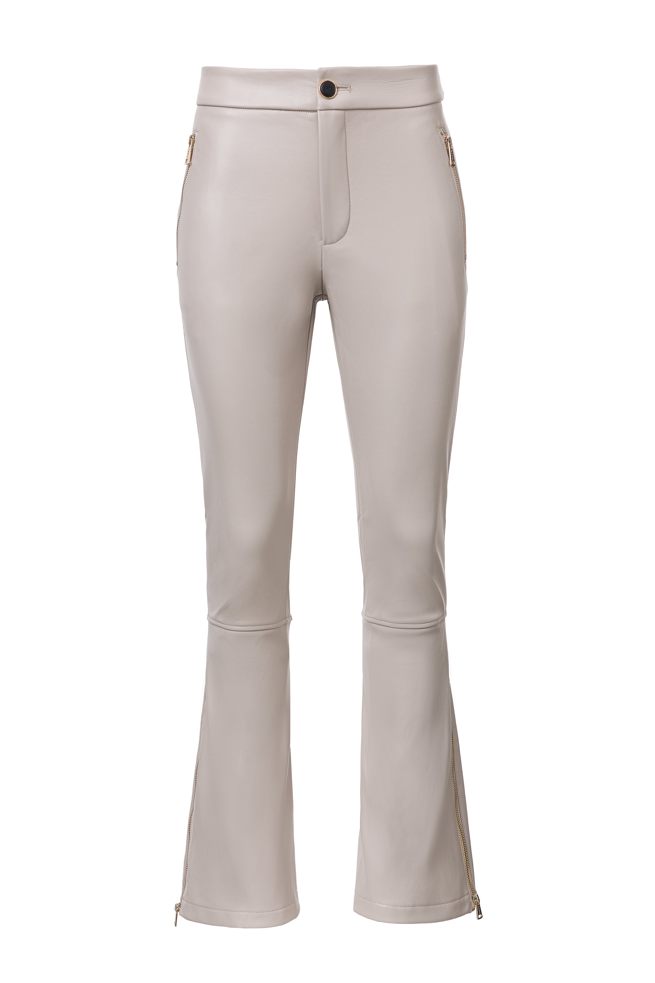 Pantaloni da Sci in Pelle Beige Bogas Cosira