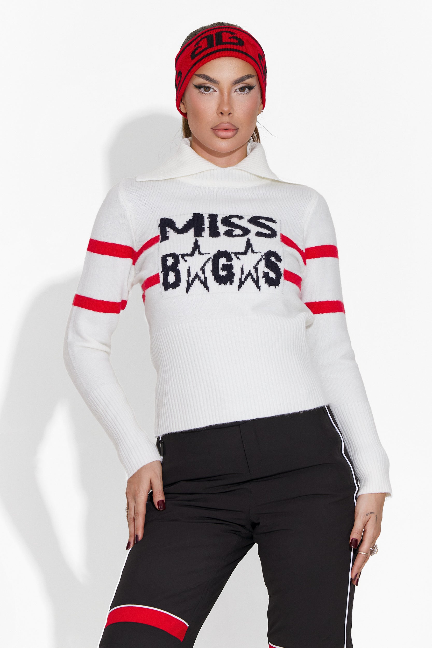 Maglione casual bianco da donna Liace Bogas