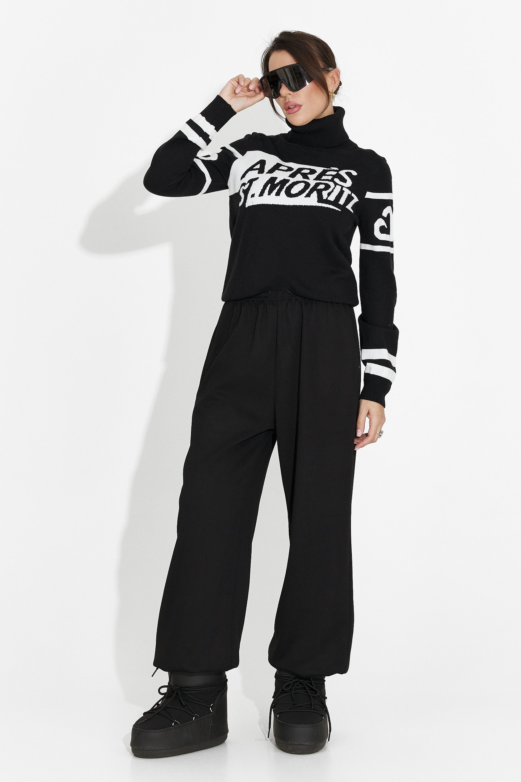 Maglione Casual Nero da Donna di Nelora Bogas