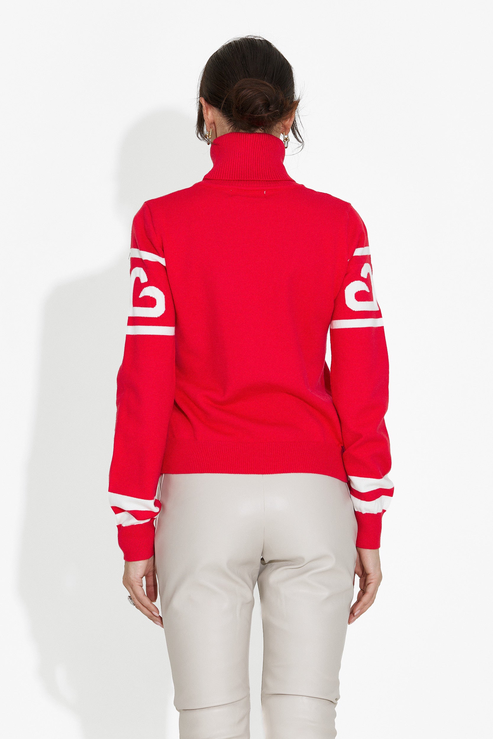 Maglione Casual Rosso da Donna di Nelora Bogas