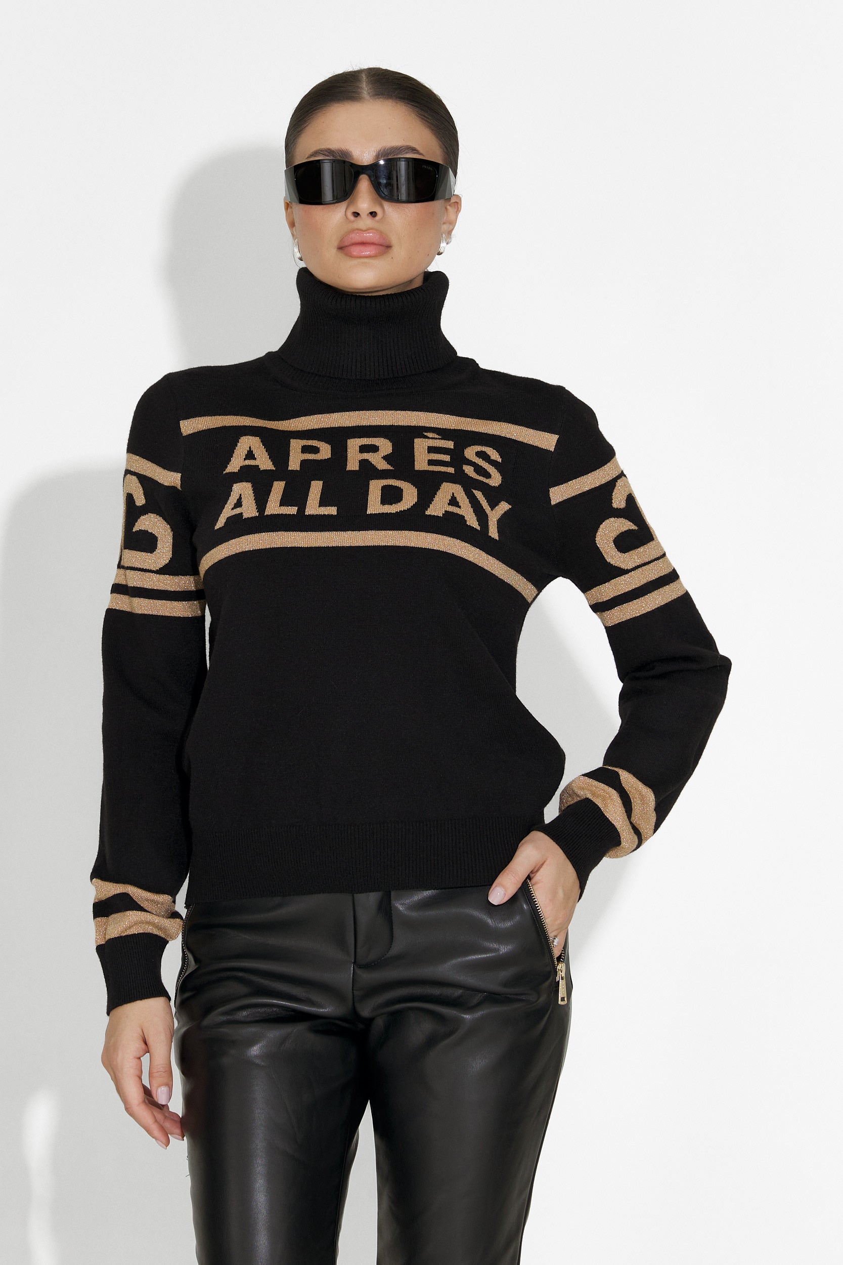 Maglione da Sci Nero da Donna Jovelia Bogas
